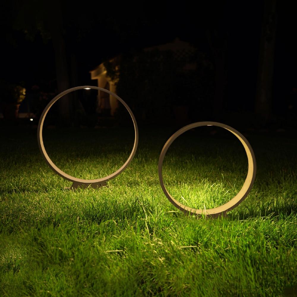 Sulion Baliza Circular NALA LED 6W Gris Antracita Ø30cm 3000K | Sulion