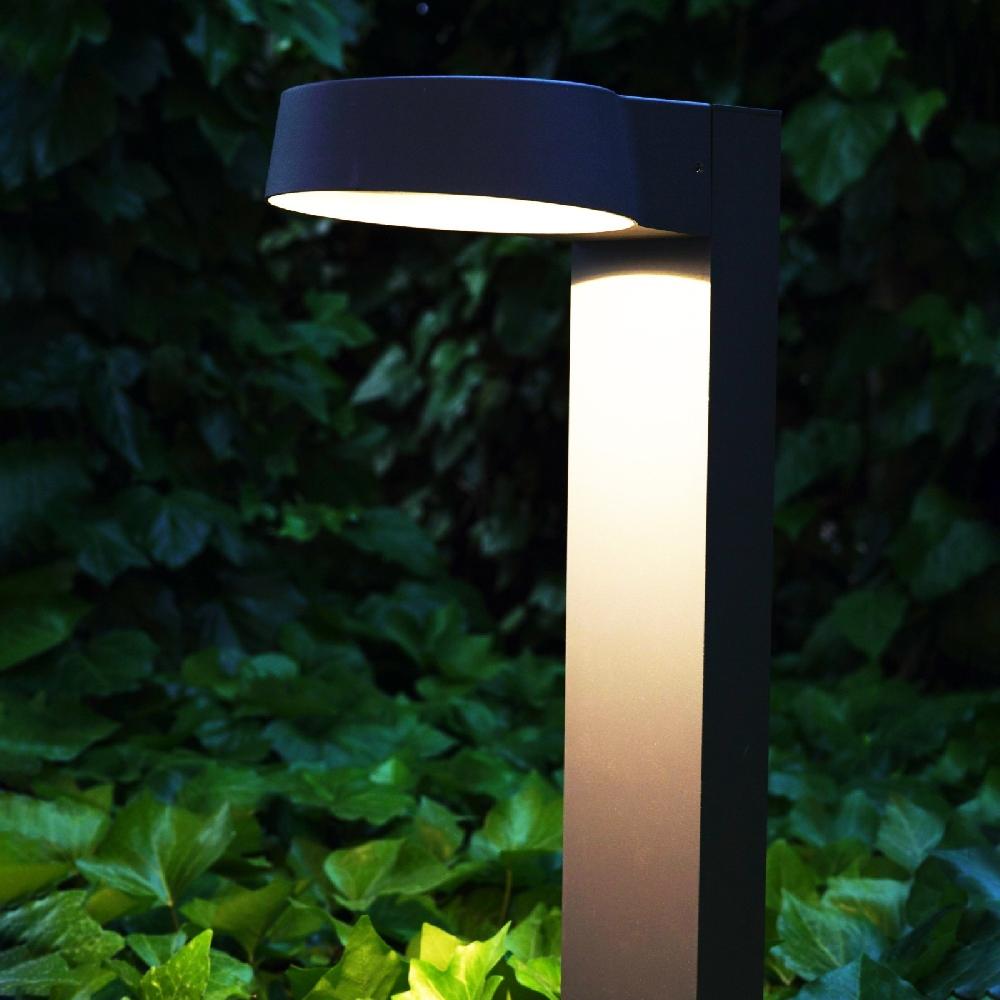 Sulion Baliza NAYA LED 12W Gris Antracita Con Luz Indirecta IP54 | Sulion