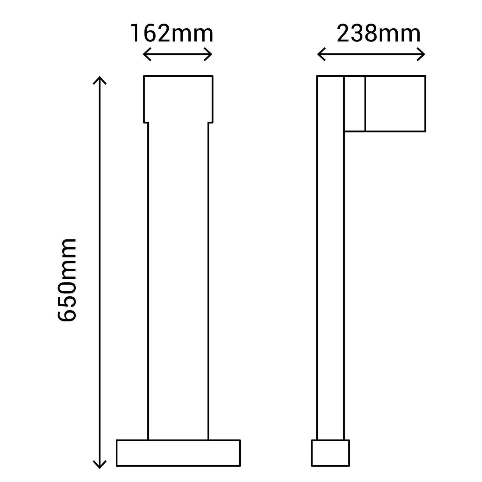 Sulion Baliza NAYA LED 12W Gris Antracita Con Luz Indirecta IP54 | Sulion