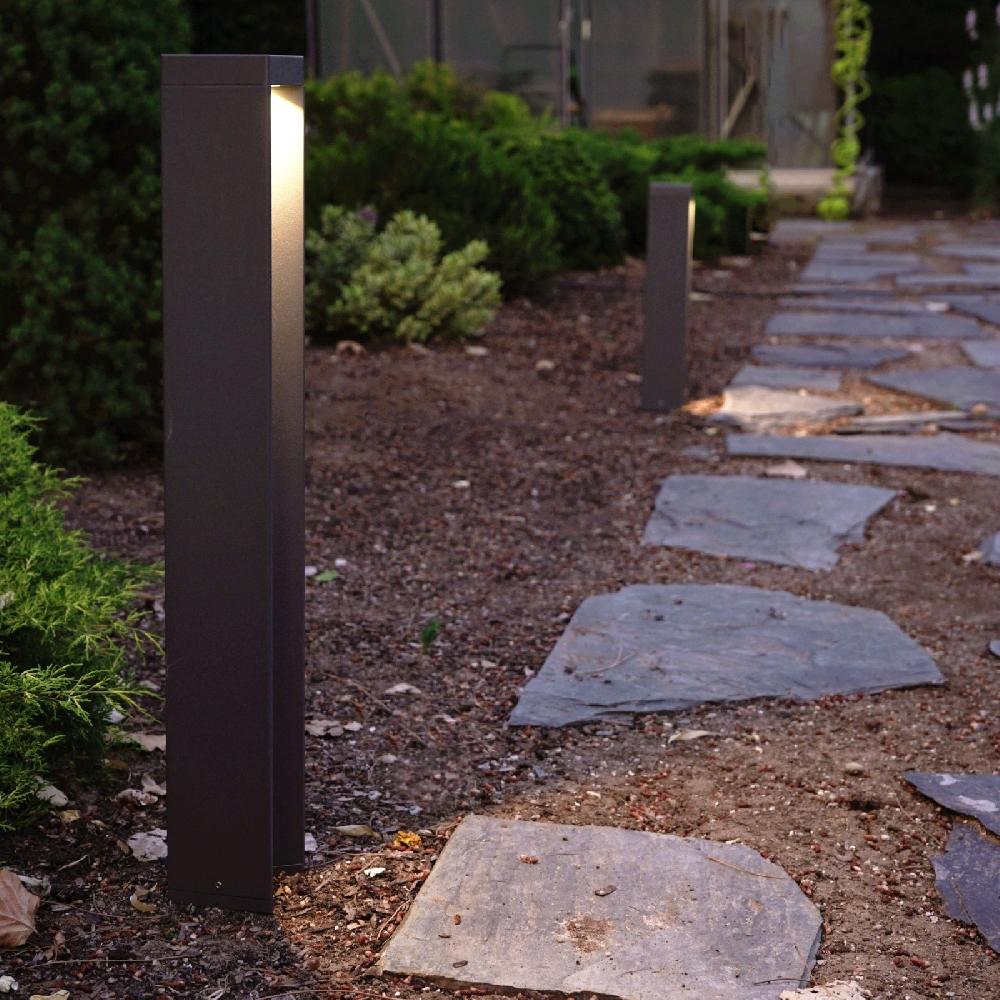 Sulion Baliza Rectangular DARY LED 10W Gris Antracita 45cm Alto | Sulion