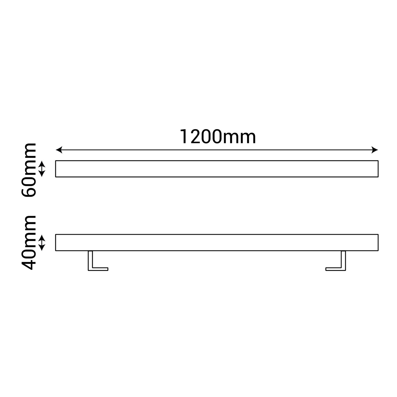 Sulion Bañador Tipo Barra PENN LED 36W Con Luz Cálida 2700K IP66 | Sulion