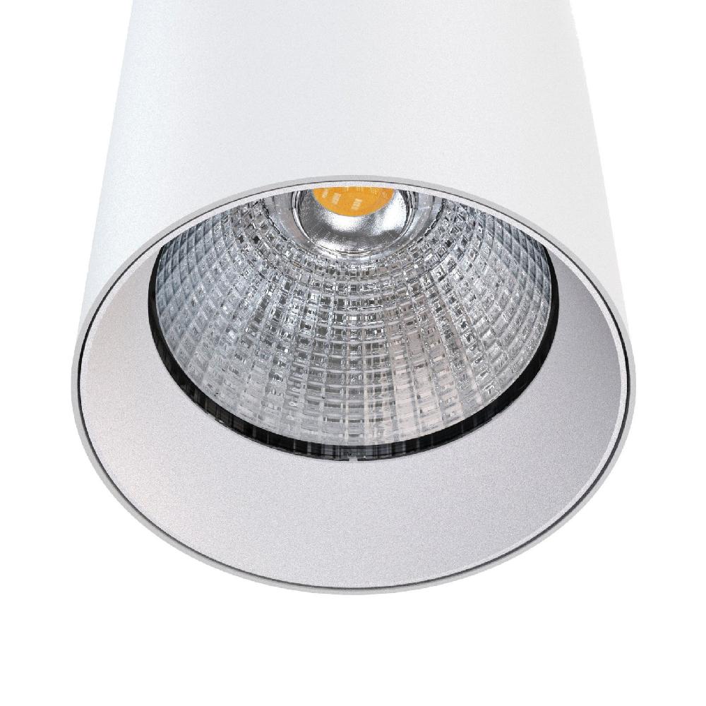 Sulion Colgante Tubular KIRA Blanco Mate 12W 3CCT Switch Lente 36°| Sulion