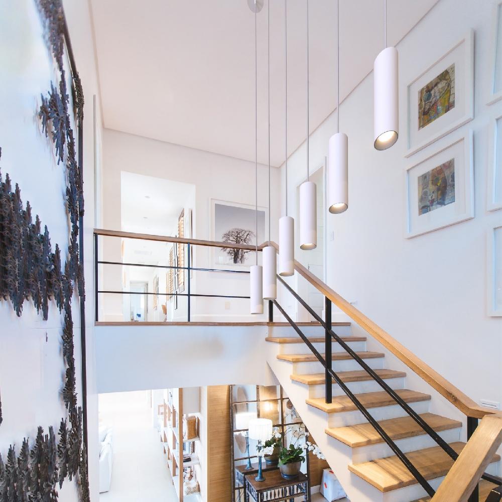 Sulion Colgante Tubular KIRA Blanco Mate 12W 3CCT Switch Lente 15°| Sulion