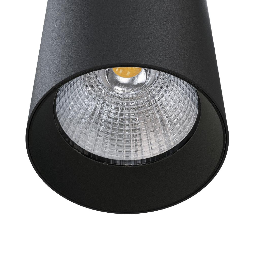 Sulion Colgante Tubular KIRA Negro Mate 12W 3CCT Switch Lente 15°| Sulion