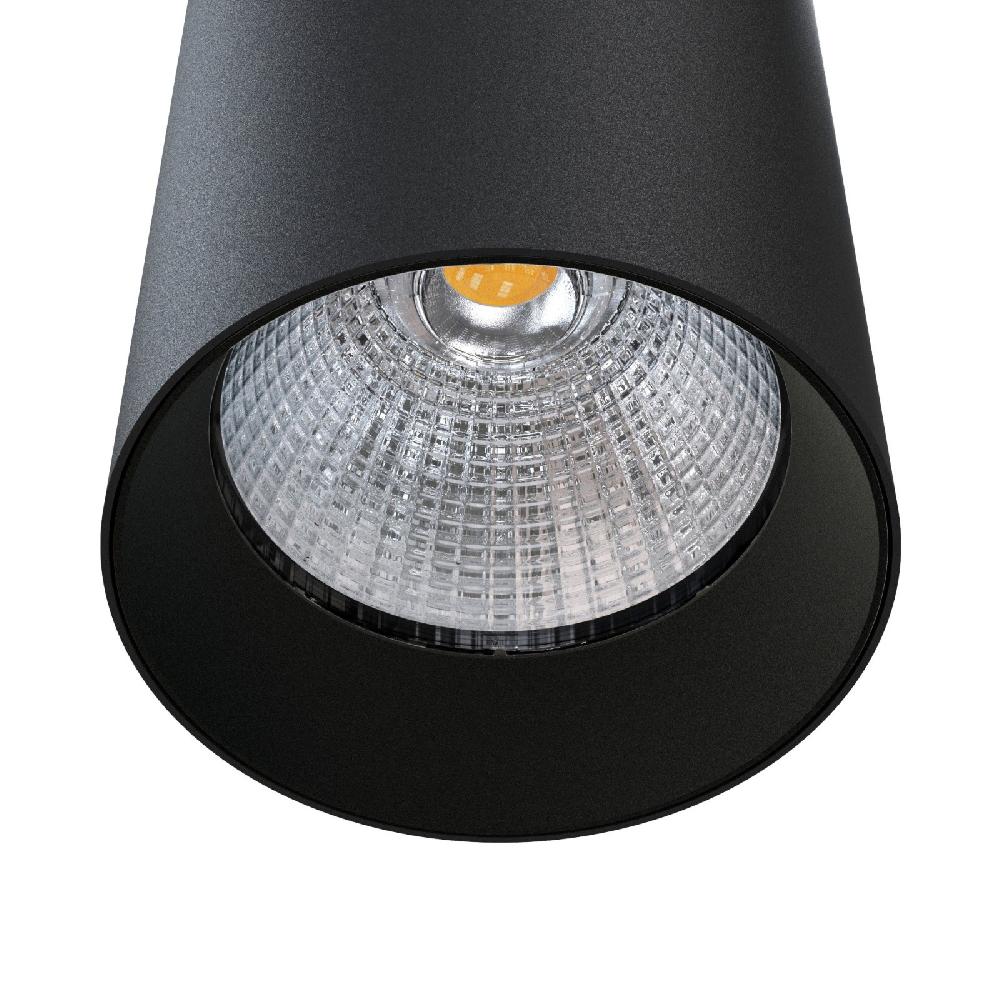 Sulion Colgante Tubular KIRA Negro Mate 12W 3CCT Switch Lente 36°| Sulion