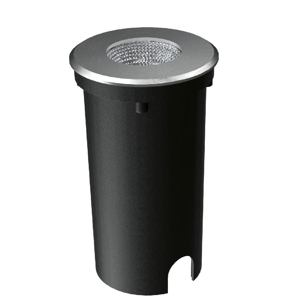 sulion Empotrable suelo COBSOIL LED 7W acero 3000K y ángulo Opal | Sulion