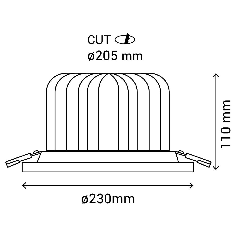 Sulion Empotrable THOR LED 60W Con UGR19 En Blanco Mate | Sulion