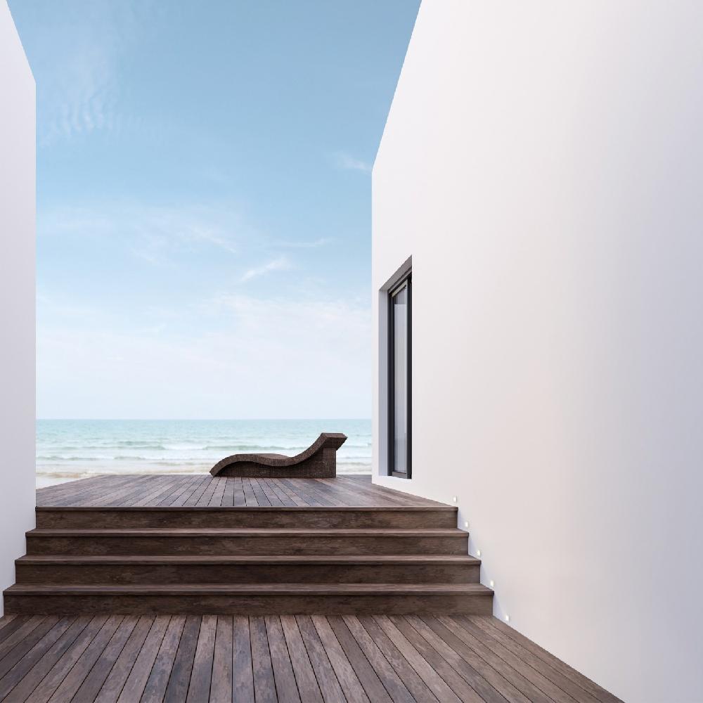 Sulion Empotrale Pared INMA LED 2W Cuadrado Blanco Con IP65 | Sulion