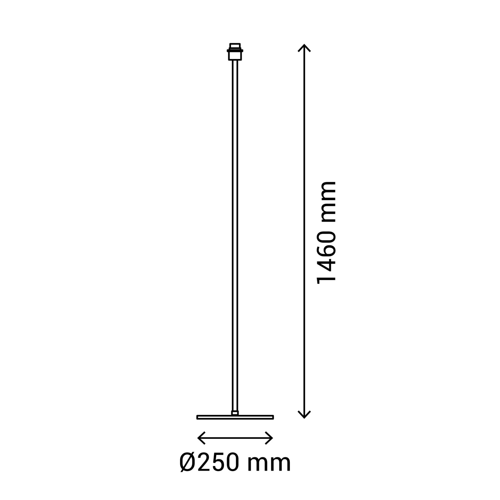 Sulion Estructura BASIC Para Pie Cromo 1xE27.Para Combinar Con Pantalla