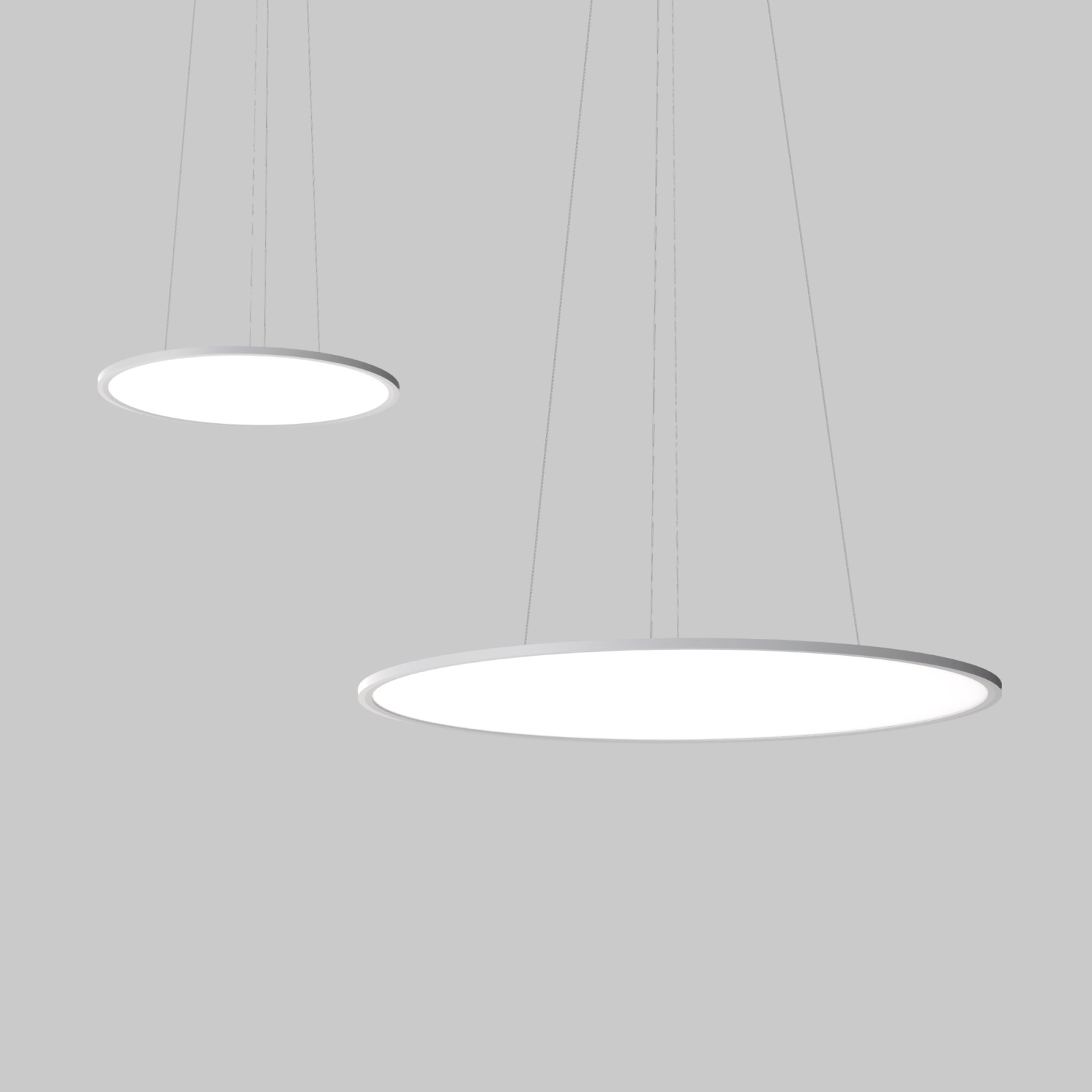 Sulion Lámpara Colgante ALBA LED 48W Ø 585mm Blanco Cable 2m | Sulion