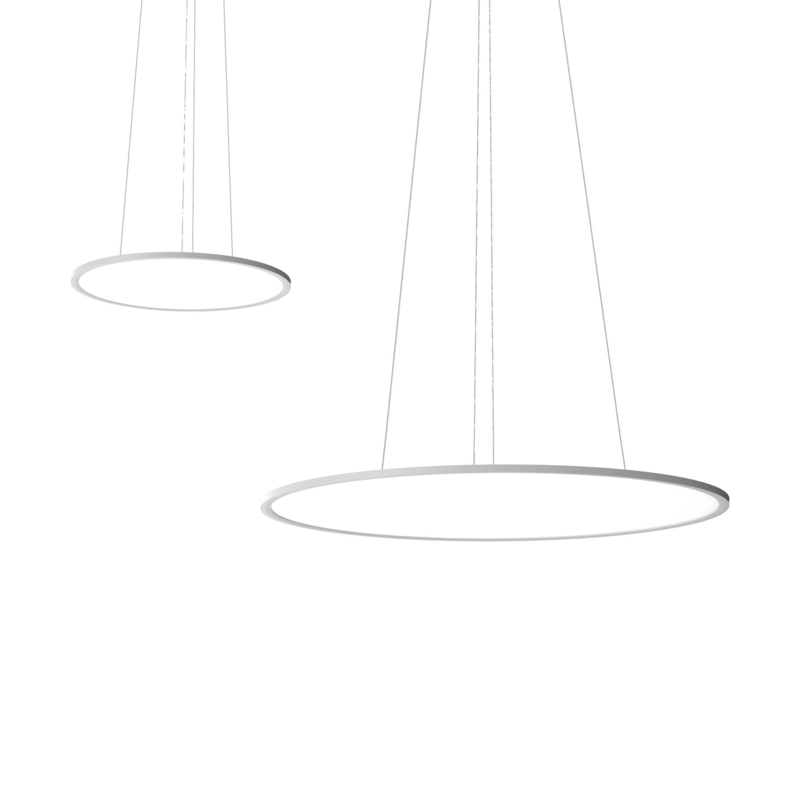 Sulion Lámpara Colgante ALBA LED 48W Ø585mm Blanco Cable 4m| Sulion