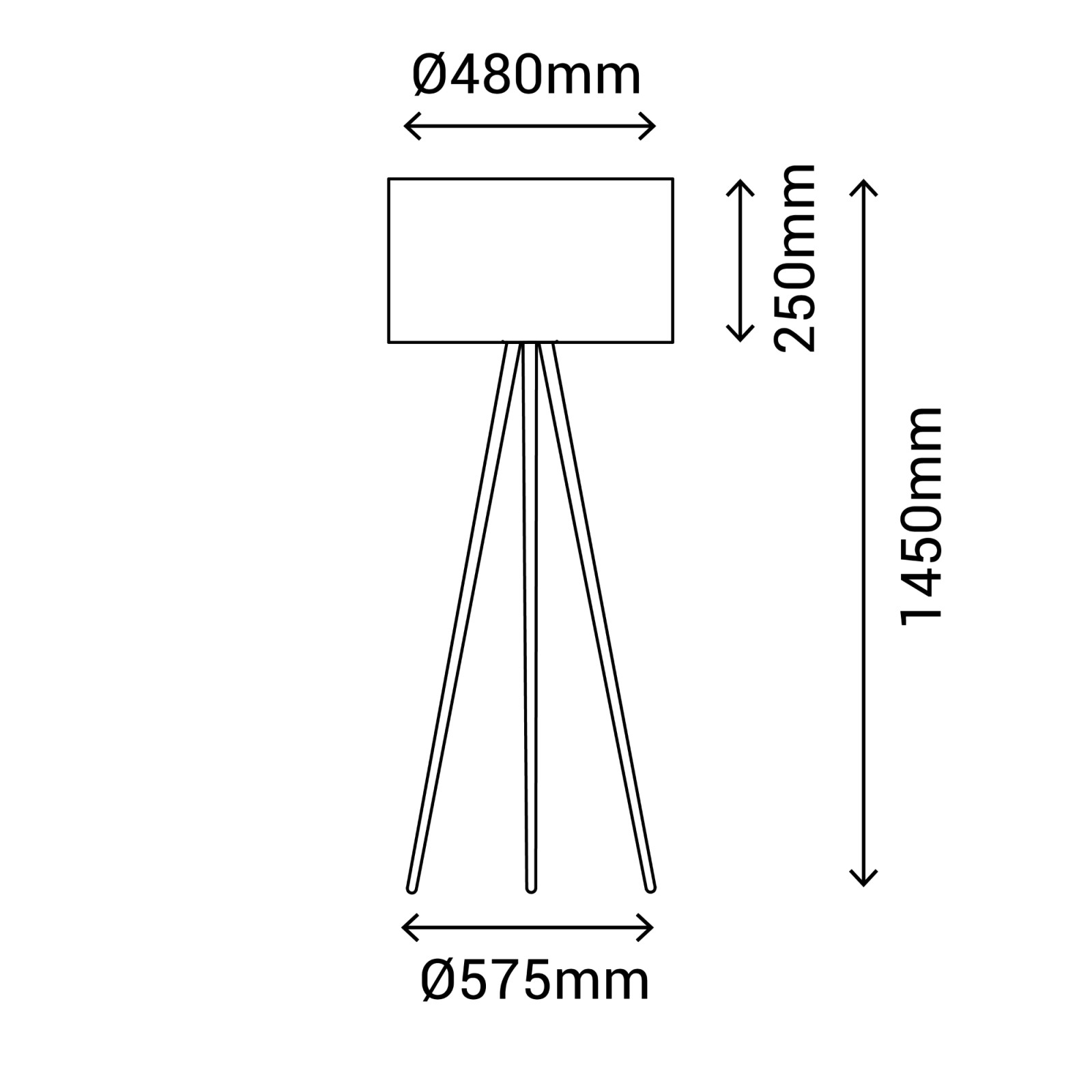 Sulion Lámpara De Pie De Salón WALA. Madera Y Pantalla Ratán 57 5x57 5x145cm