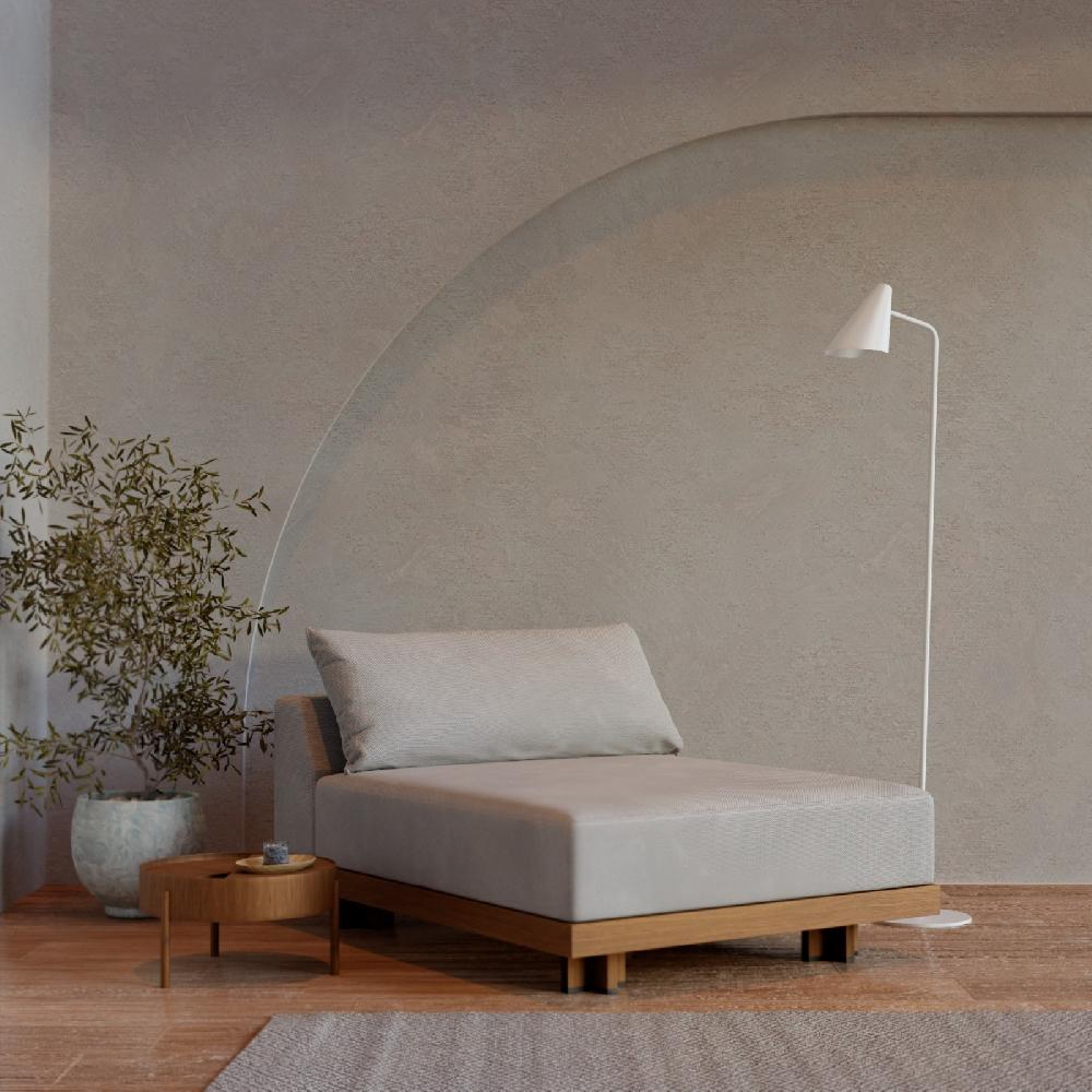 Sulion Lámpara De Pie LISBOA En Acabado Blanco Arenado. 1xE27 |Sulion