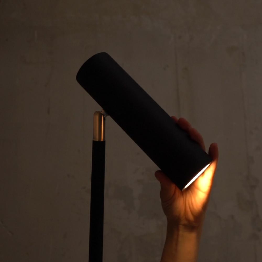 Sulion Lámpara De Pie MILÁN En Acabado Negro Arenado. 1xGU10 |Sulion