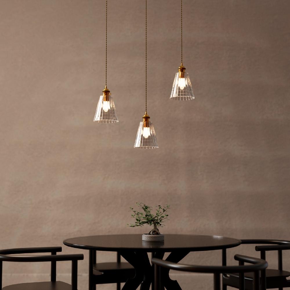 Sulion Lámpara De Techo AVA. Metal Acabado Latón Y Tulipa De Vidrio. 1xE27