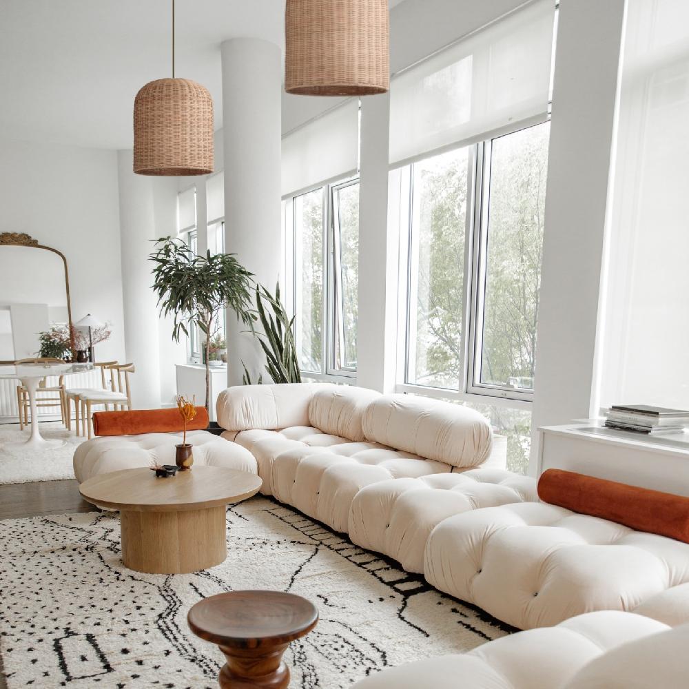 Sulion Lámpara De Techo BABEL. Ratán Y Cable Natural. 1xE27|Sulion