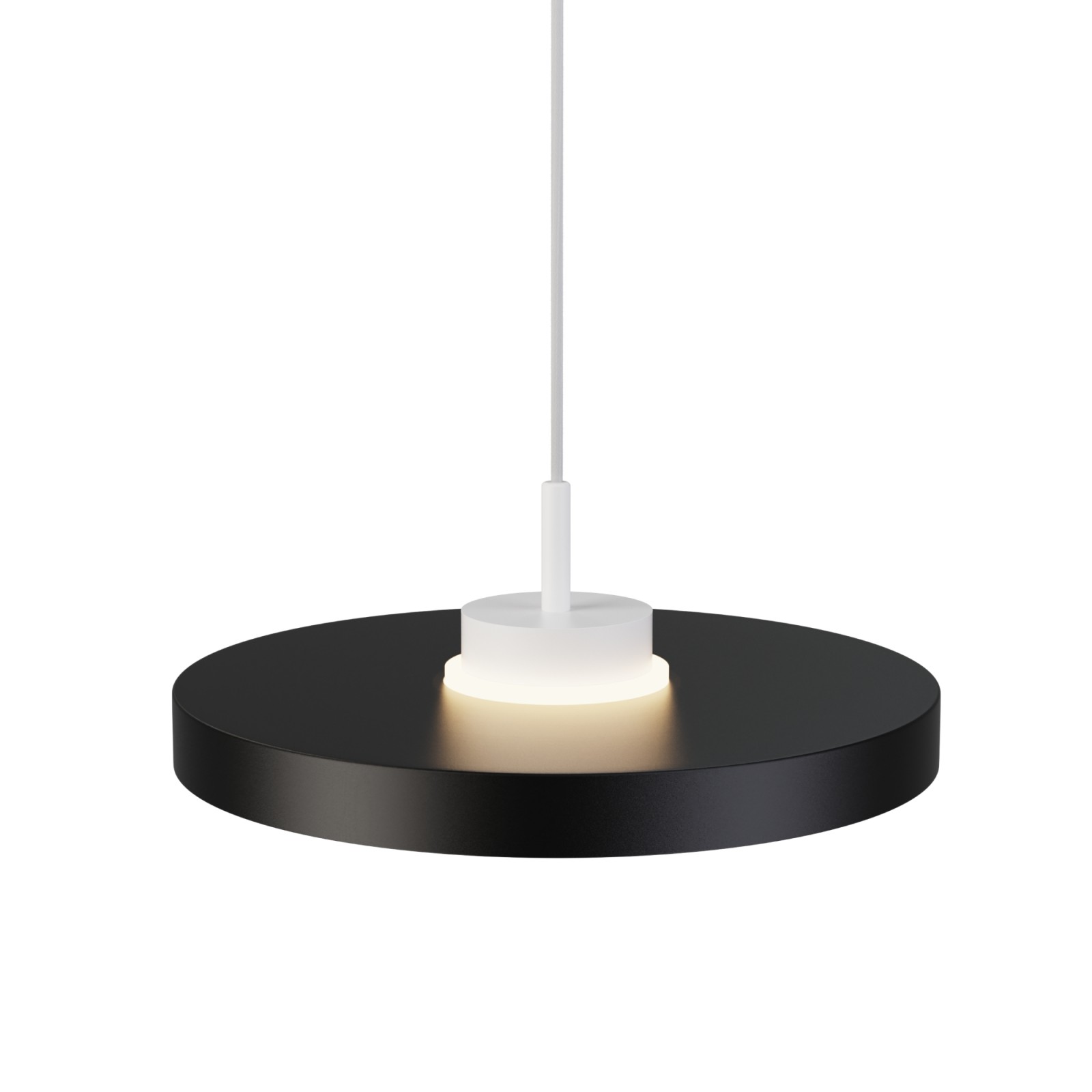 sulion Lámpara de techo CARMEN. Metal acabado negro y módulo blanco. LED 9W