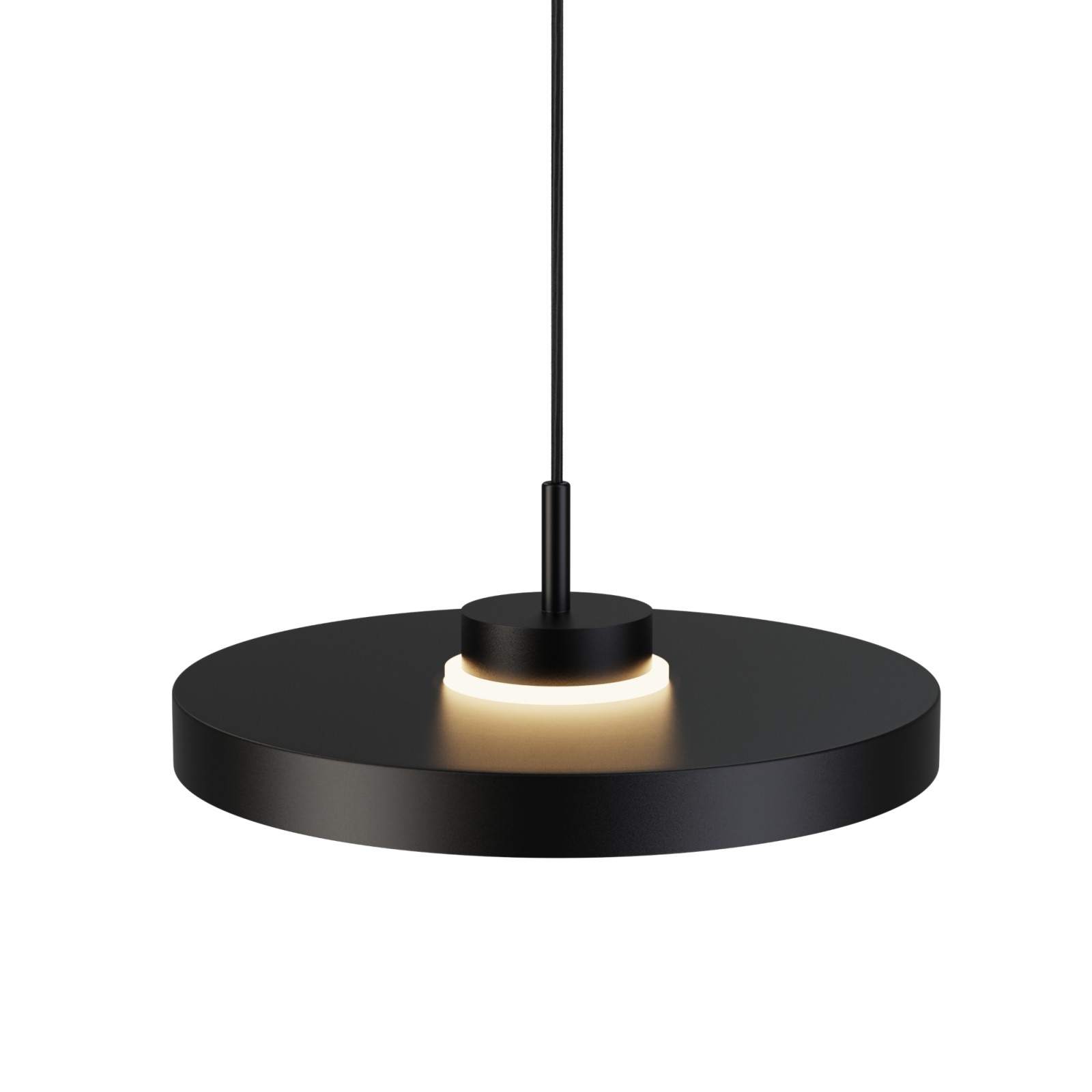 sulion Lámpara de techo CARMEN. Metal acabado negro y módulo negro. LED 9W