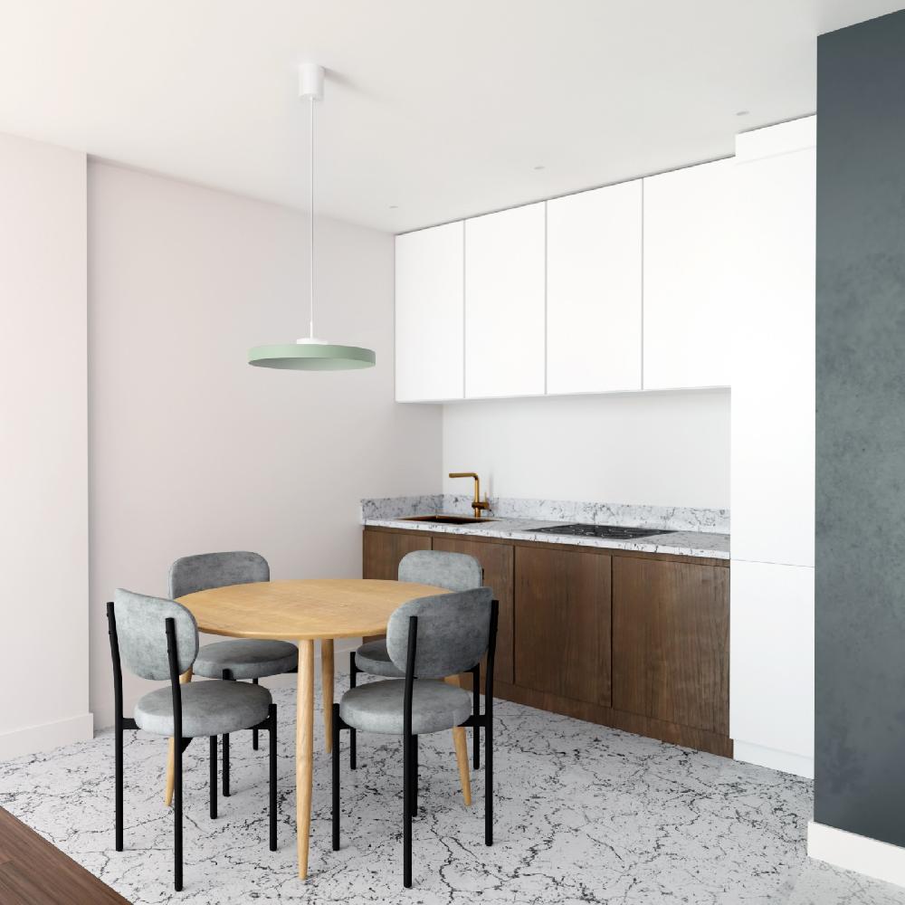 Sulion Lámpara De Techo CARMEN. Metal Acabado Verde Y Módulo Blanco. LED 9W