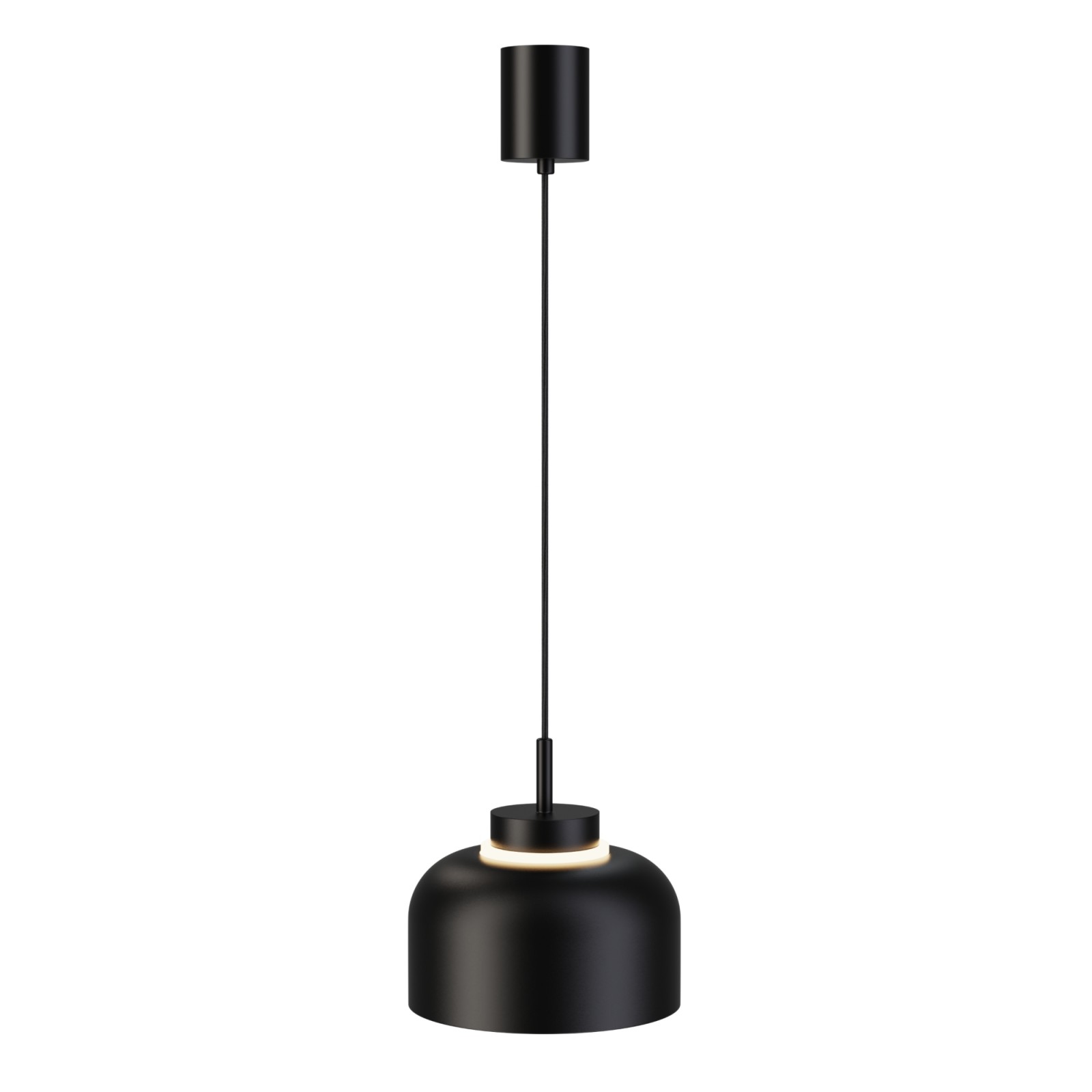 Sulion Lámpara De Techo CARMEN. Metal Acampanado Negro Y Módulo Negro. LED 9W