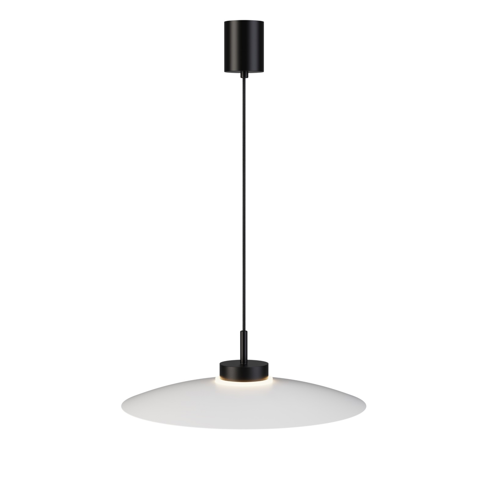 Sulion Lámpara De Techo CARMEN. Metal Plano Acabado Blanco Y Módulo Negro. 9W