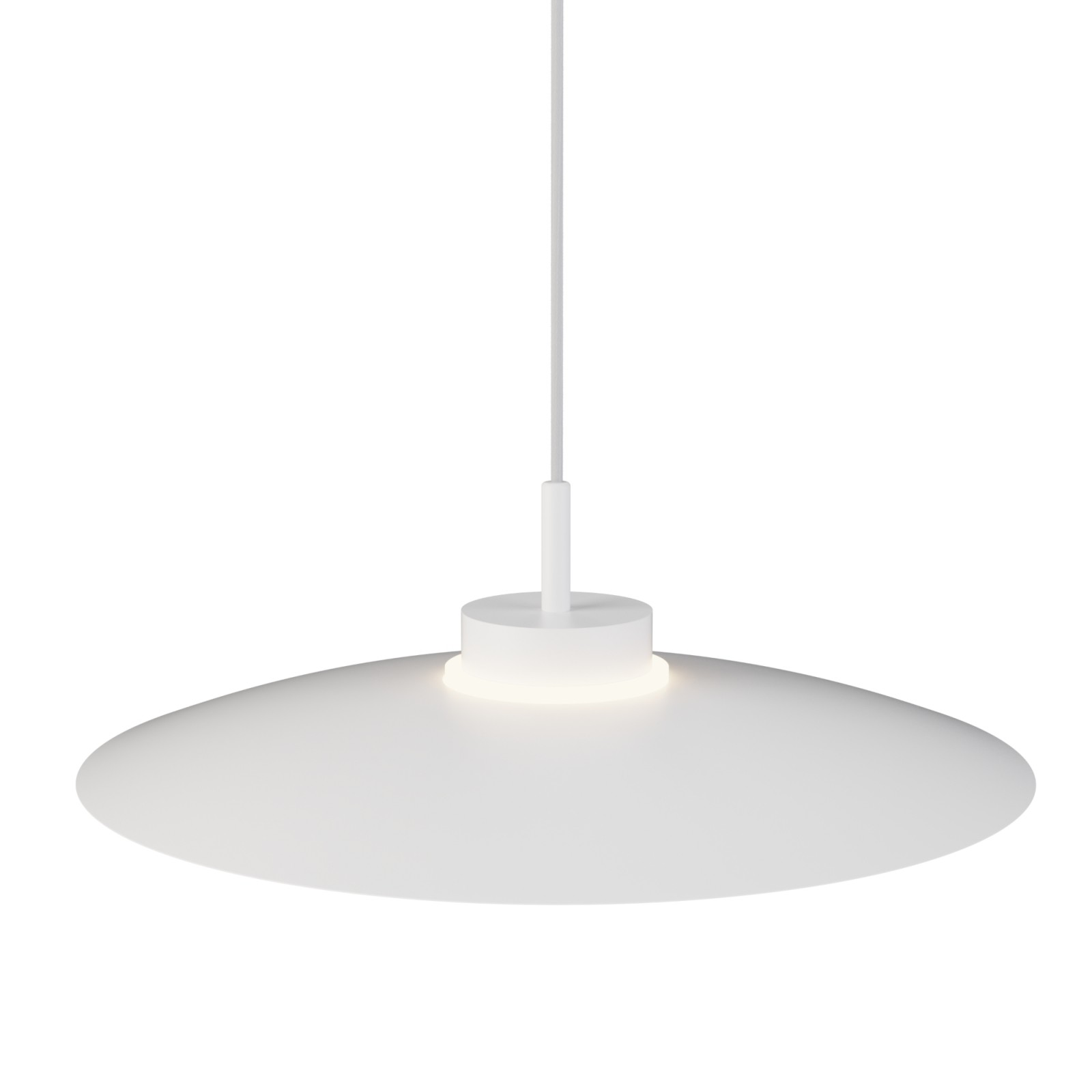 sulion Lámpara de techo CARMEN. Metal plano acabado blanco y módulo blanco.9W