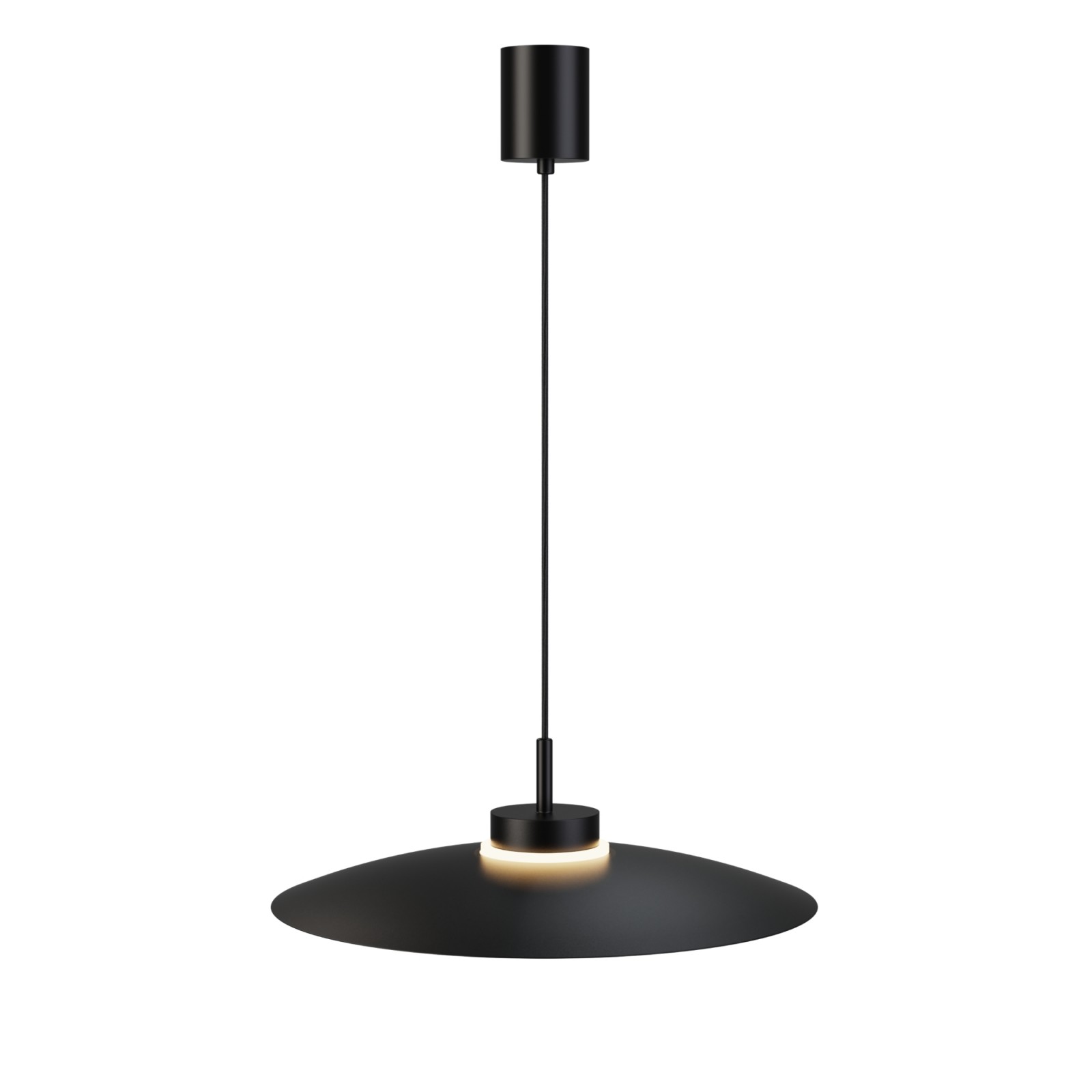 Sulion Lámpara De Techo CARMEN. Metal Plano Negro Y Módulo Negro. LED 9W