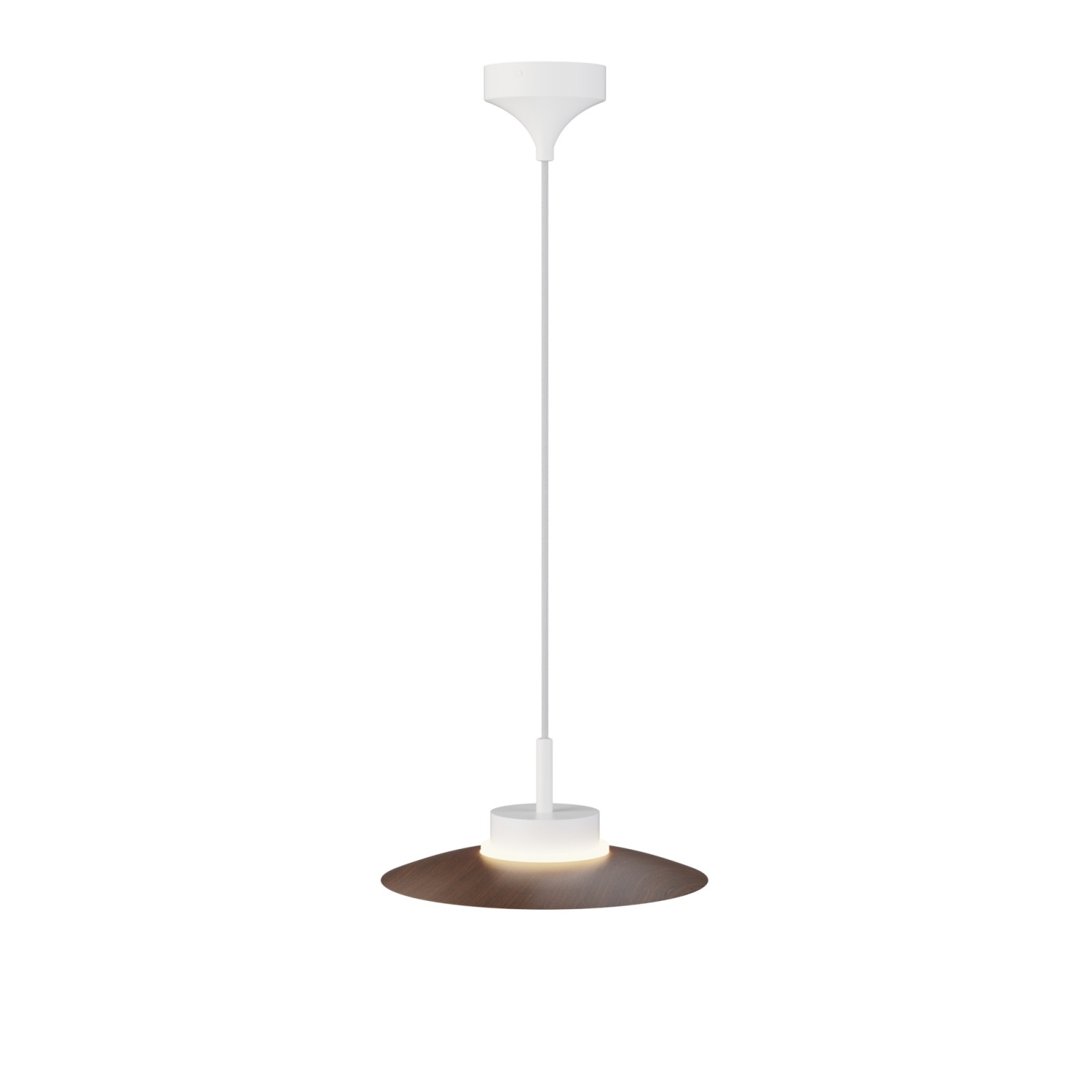 Sulion Lámpara De Techo CARMEN. Metal Plano S Madera Y Módulo Blanco. LED 9W