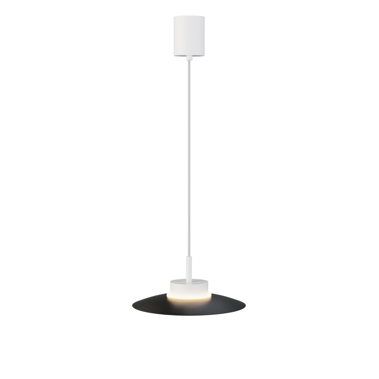 Sulion Lámpara De Techo CARMEN. Metal Plano S Negro Y Módulo Blanco. LED 9W