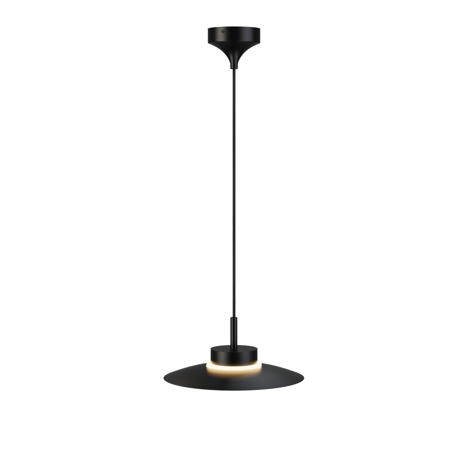 Sulion Lámpara De Techo CARMEN. Metal Plano S Negro Y Módulo Negro. LED 9W