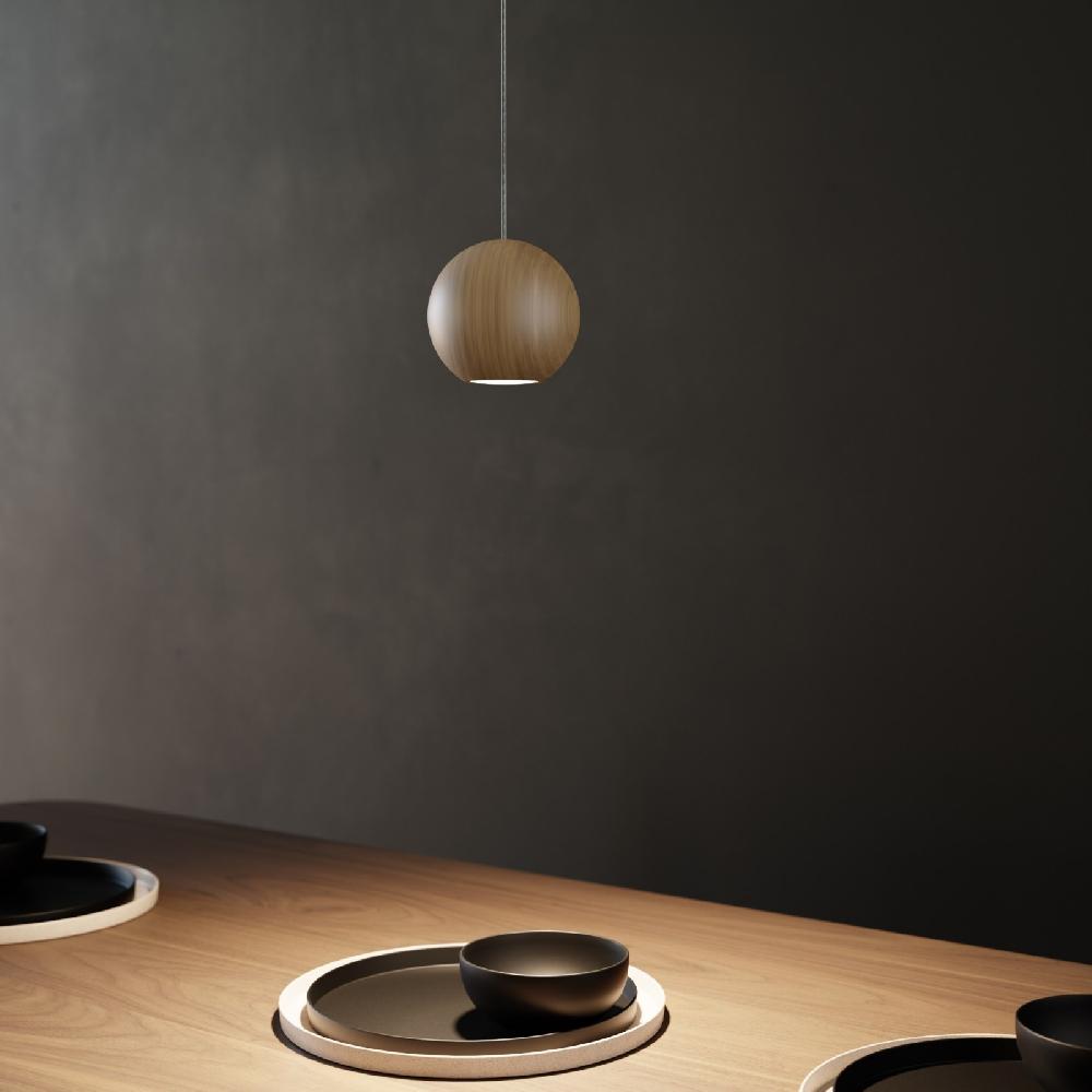 Sulion Lámpara De Techo DOTY. Yeso Con Acabado Madera. 1xGU10 | Sulion