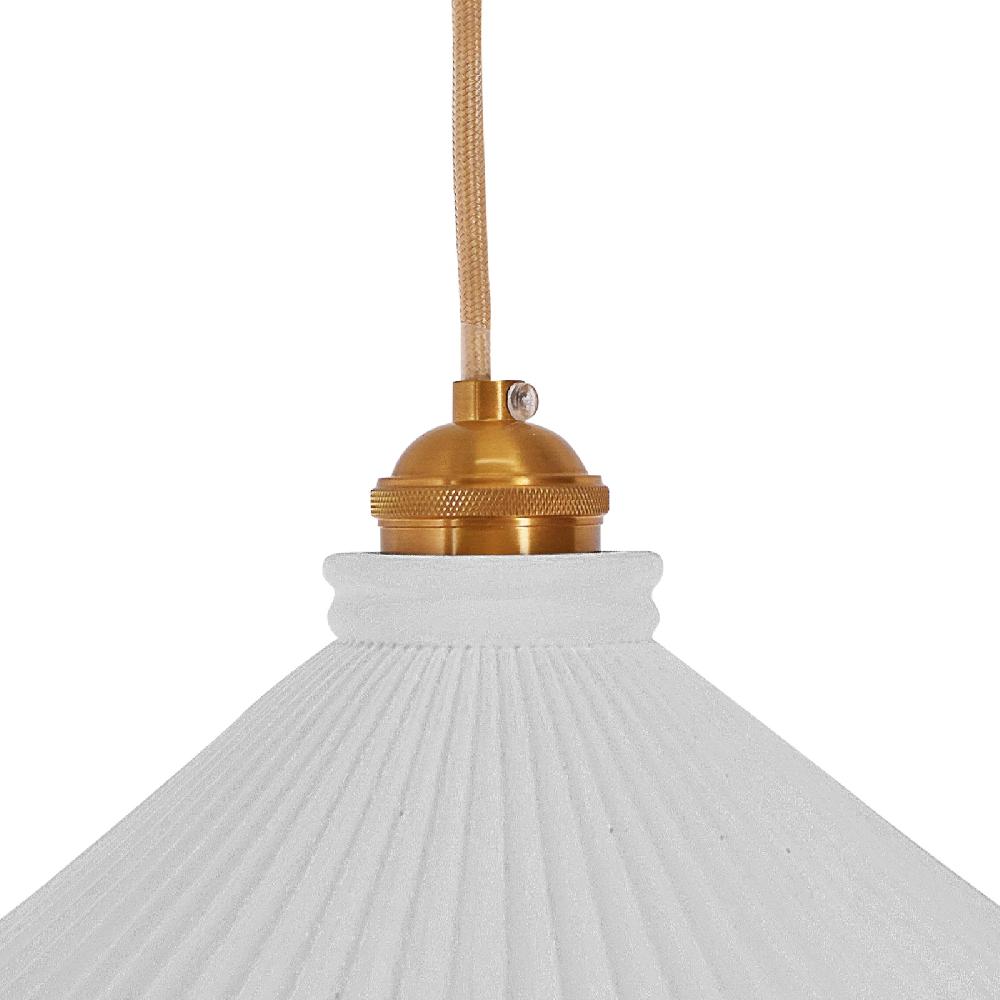 Sulion Lámpara De Techo ELENA.Yeso Plisado Color Blanco Ø 23cm 1xE27|Sulion