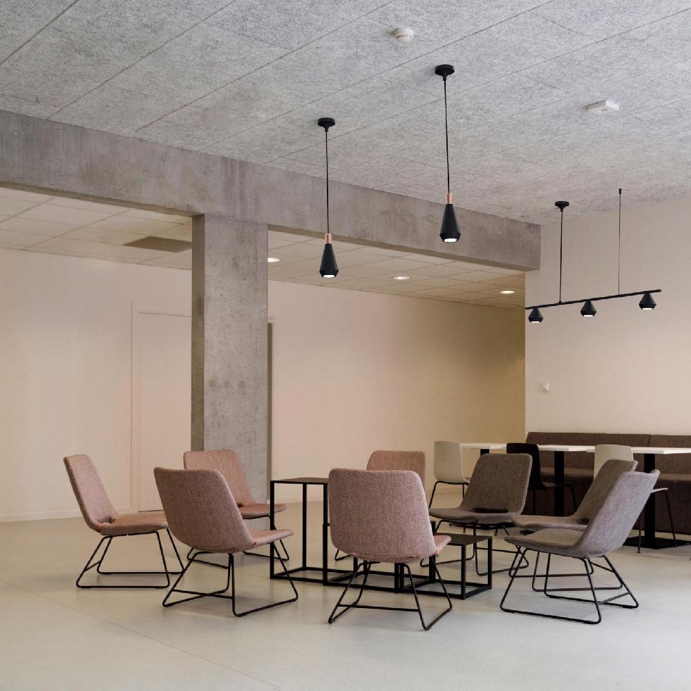 Sulion Lámpara De Techo LUA Alargada. Metal Acabado Negro. 1xGU10 |Sulion