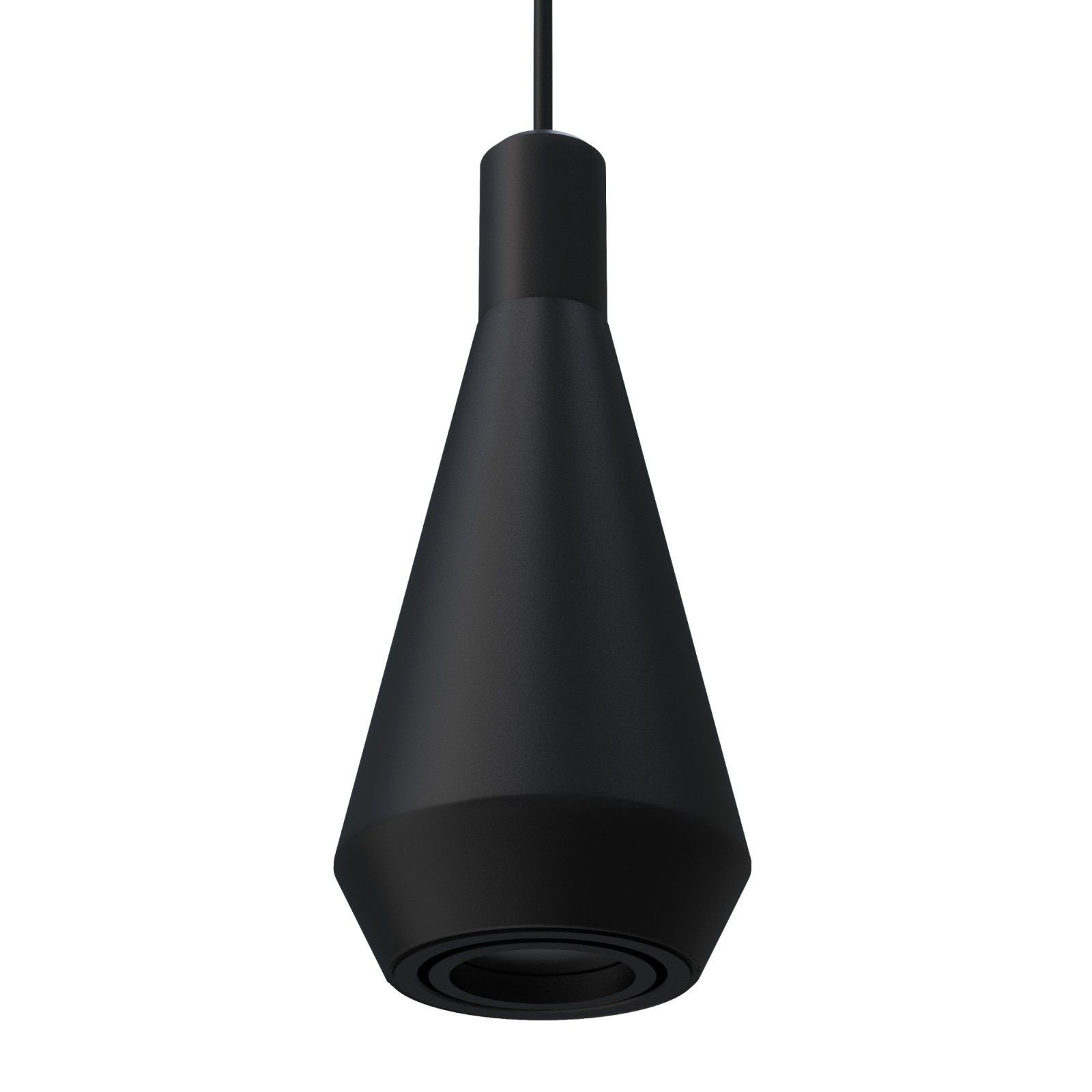 Sulion Lámpara De Techo LUA Alargada. Metal Acabado Negro. 1xGU10 |Sulion