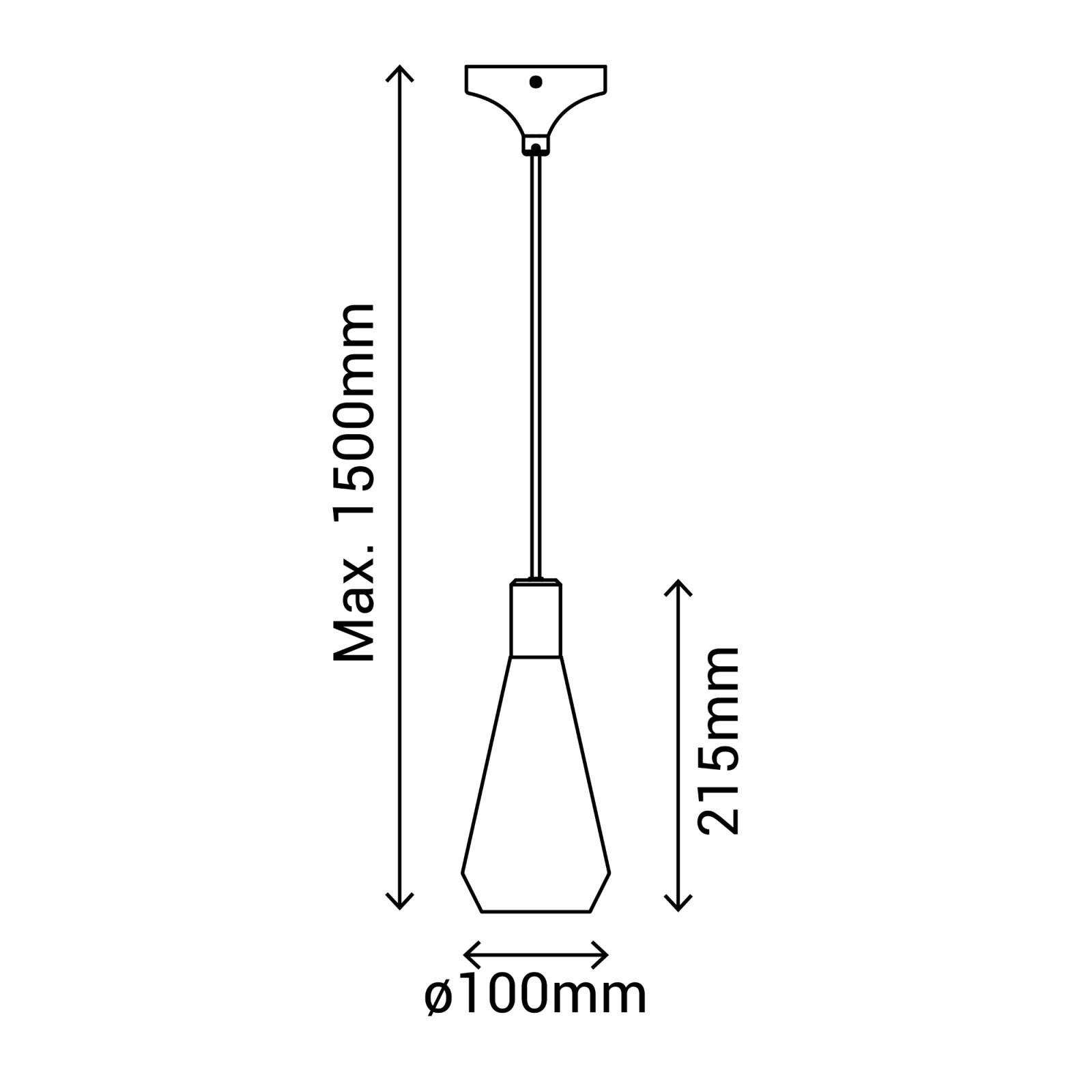 Sulion Lámpara De Techo LUA Alargada. Metal Acabado Negro. 1xGU10 |Sulion