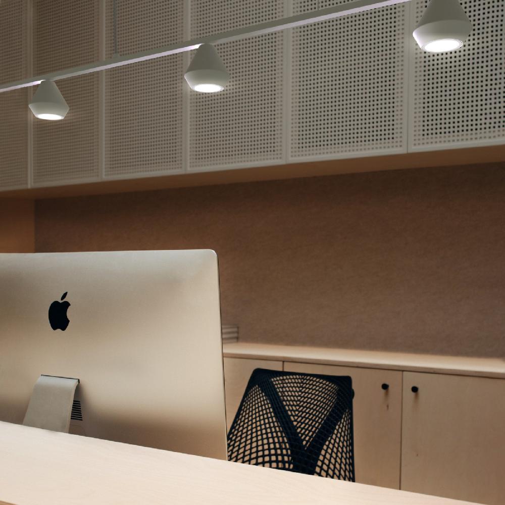 Sulion Lámpara De Techo LUA. Metal Acabado Blanco. 3xGU10 |Sulion