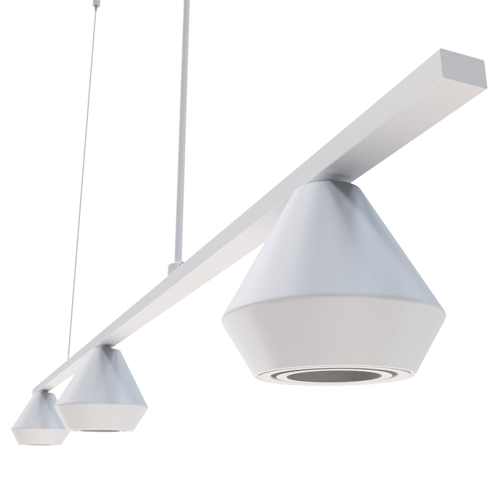 Sulion Lámpara De Techo LUA. Metal Acabado Blanco. 3xGU10 |Sulion