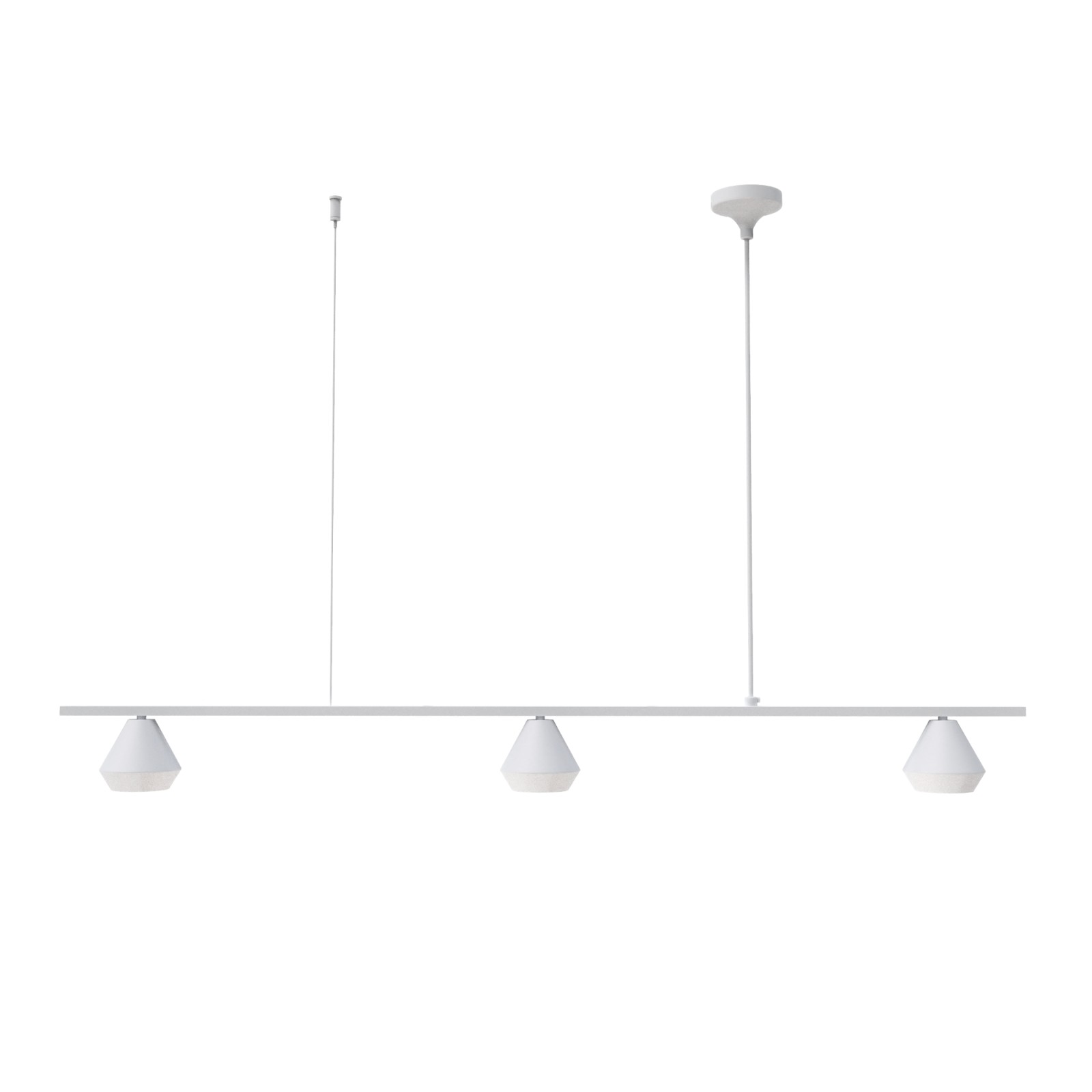 sulion Lámpara de techo LUA. Metal acabado blanco. 3xGU10 |Sulion