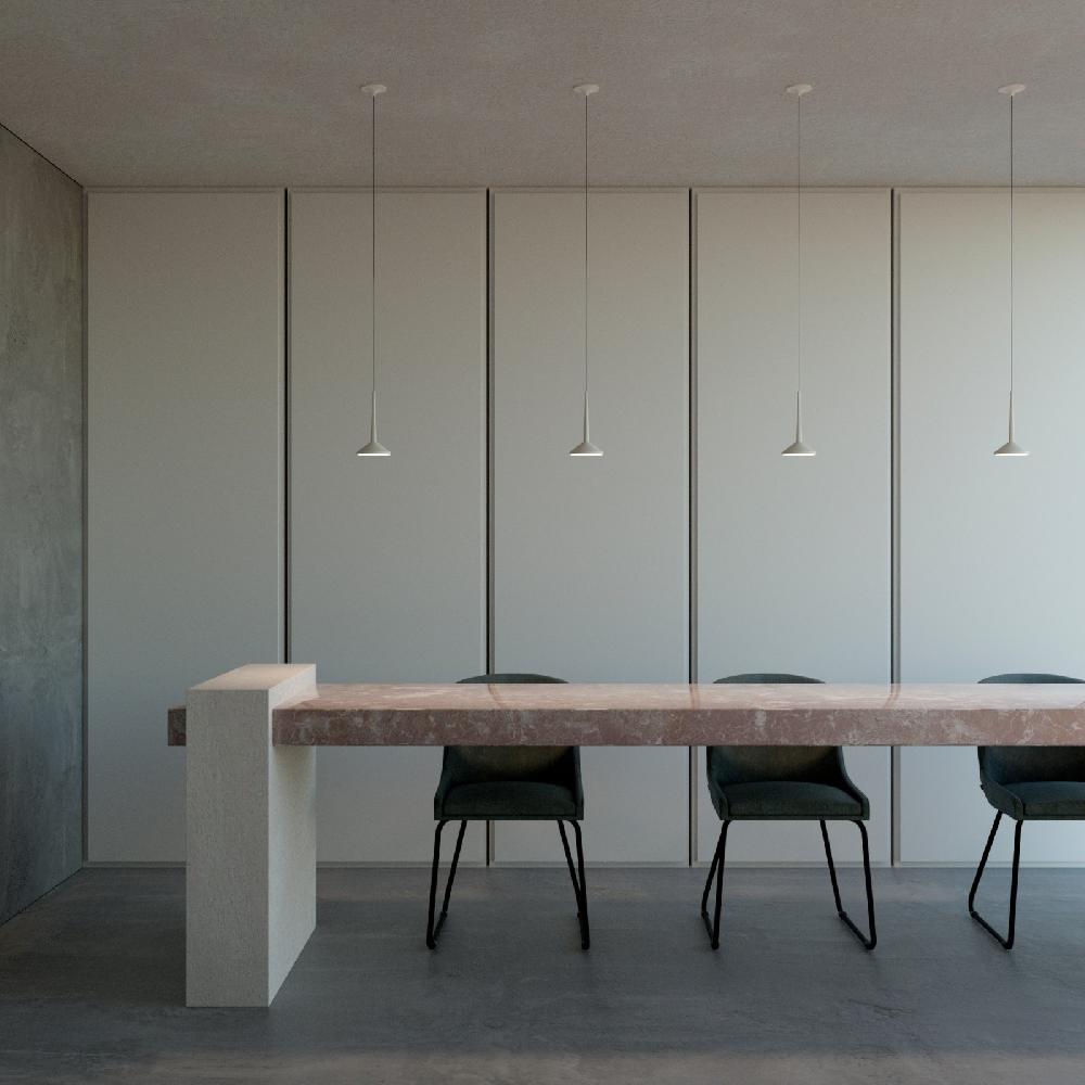 Sulion Lámpara De Techo MUSA. Metal Acabado Blanco Arenado. LED 7W|Sulion