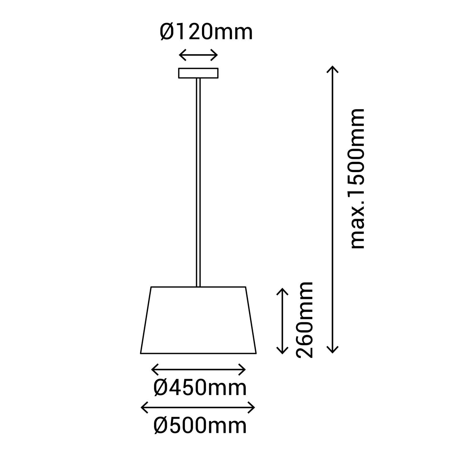 Sulion Lámpara De Techo ONA.Pantalla Encintada Gris Cable Blanco.1xE27|Sulion