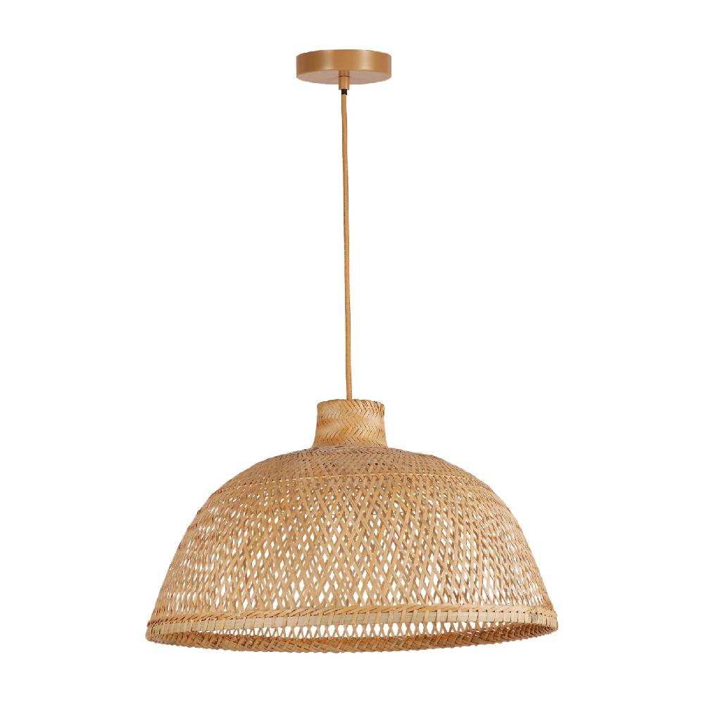 sulion Lámpara de techo TAN. Fibras naturales y cable natural. 1xE27 |Sulion