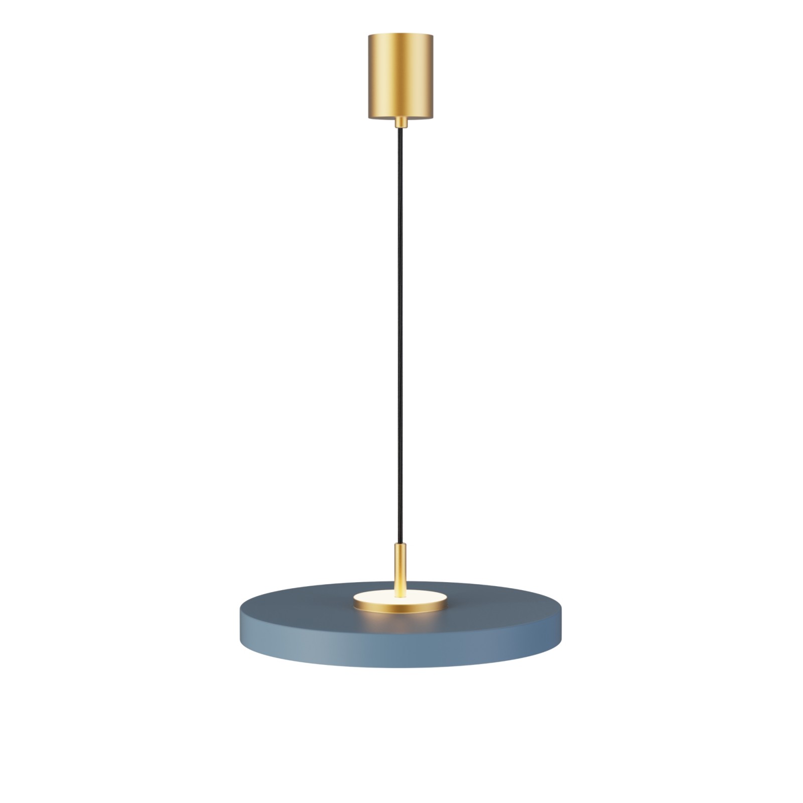 Sulion Lámpara De Techo VALENTINA. Metal Acabado Azul Y Módulo Latón. LED 18W