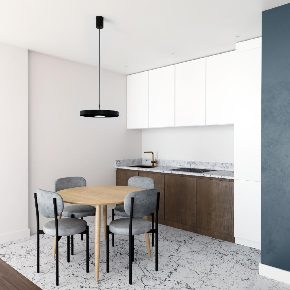 Sulion Lámpara De Techo VALENTINA.Metal Acabado Negro Y Módulo Negro. LED 18W