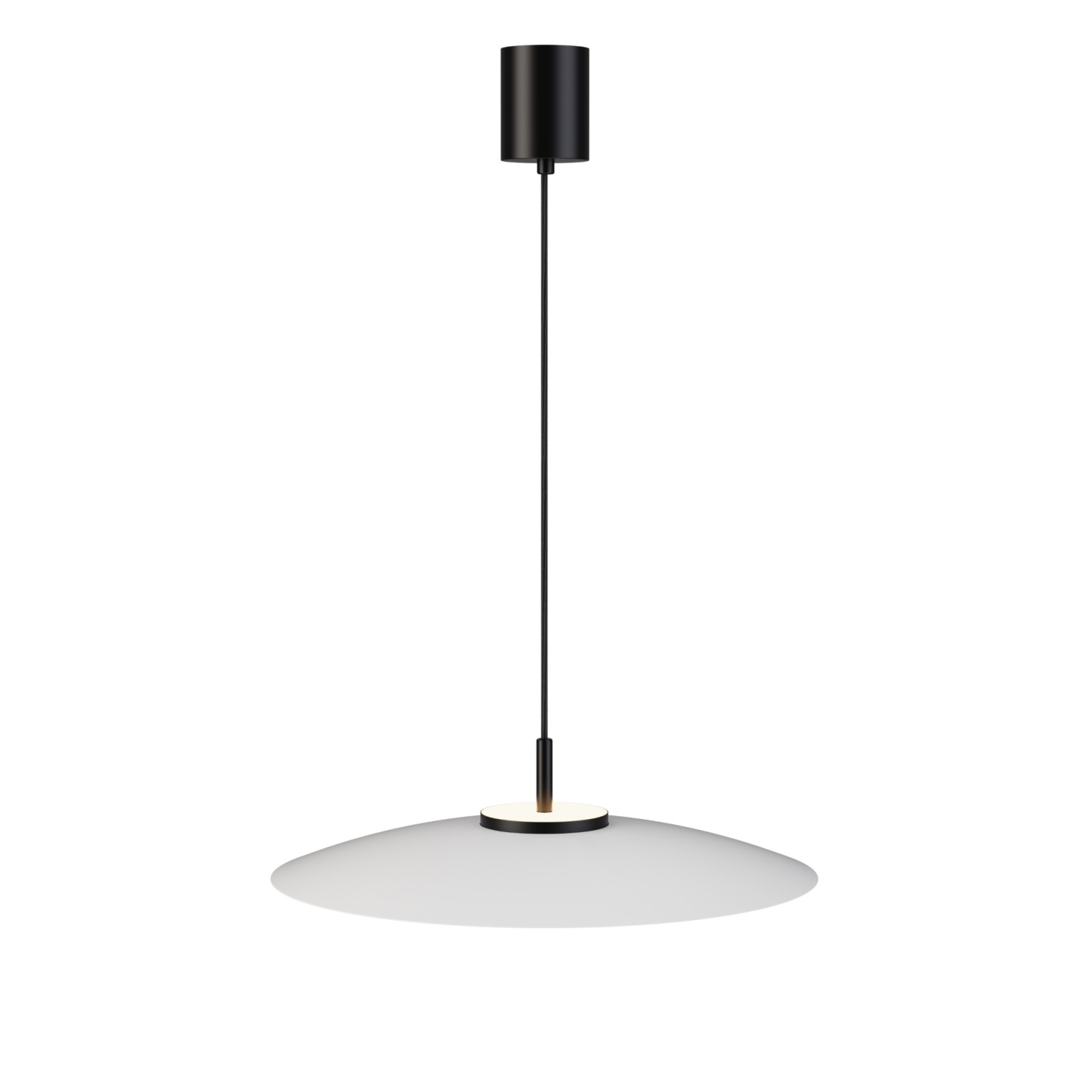 Sulion Lámpara De Techo VALENTINA.Metal Plano Blanco Y Módulo Negro.LED 18W