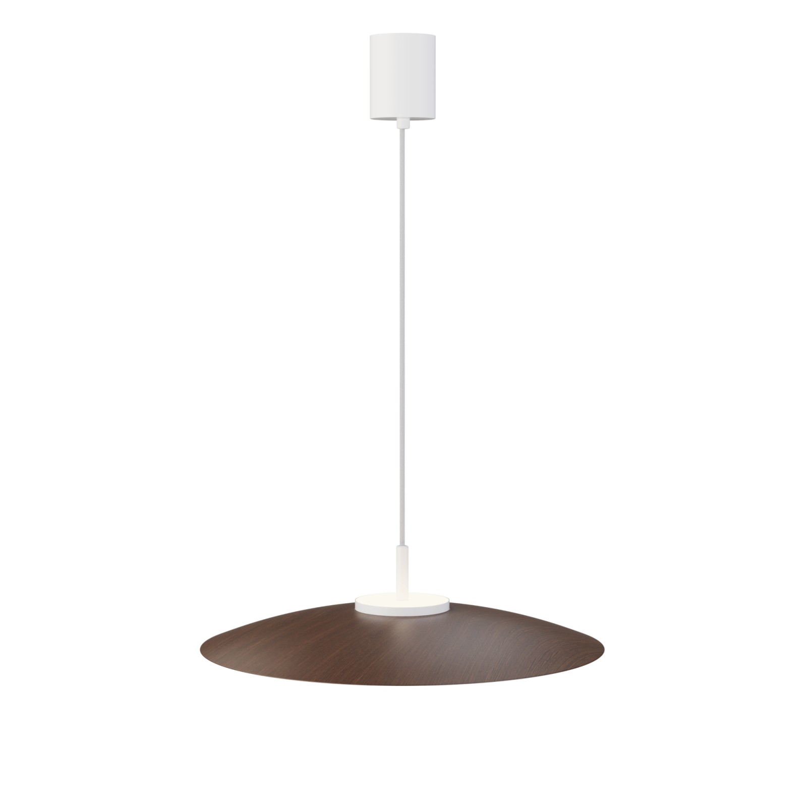 Sulion Lámpara De Techo VALENTINA.Metal Plano Madera Y Módulo Blanco.LED18W
