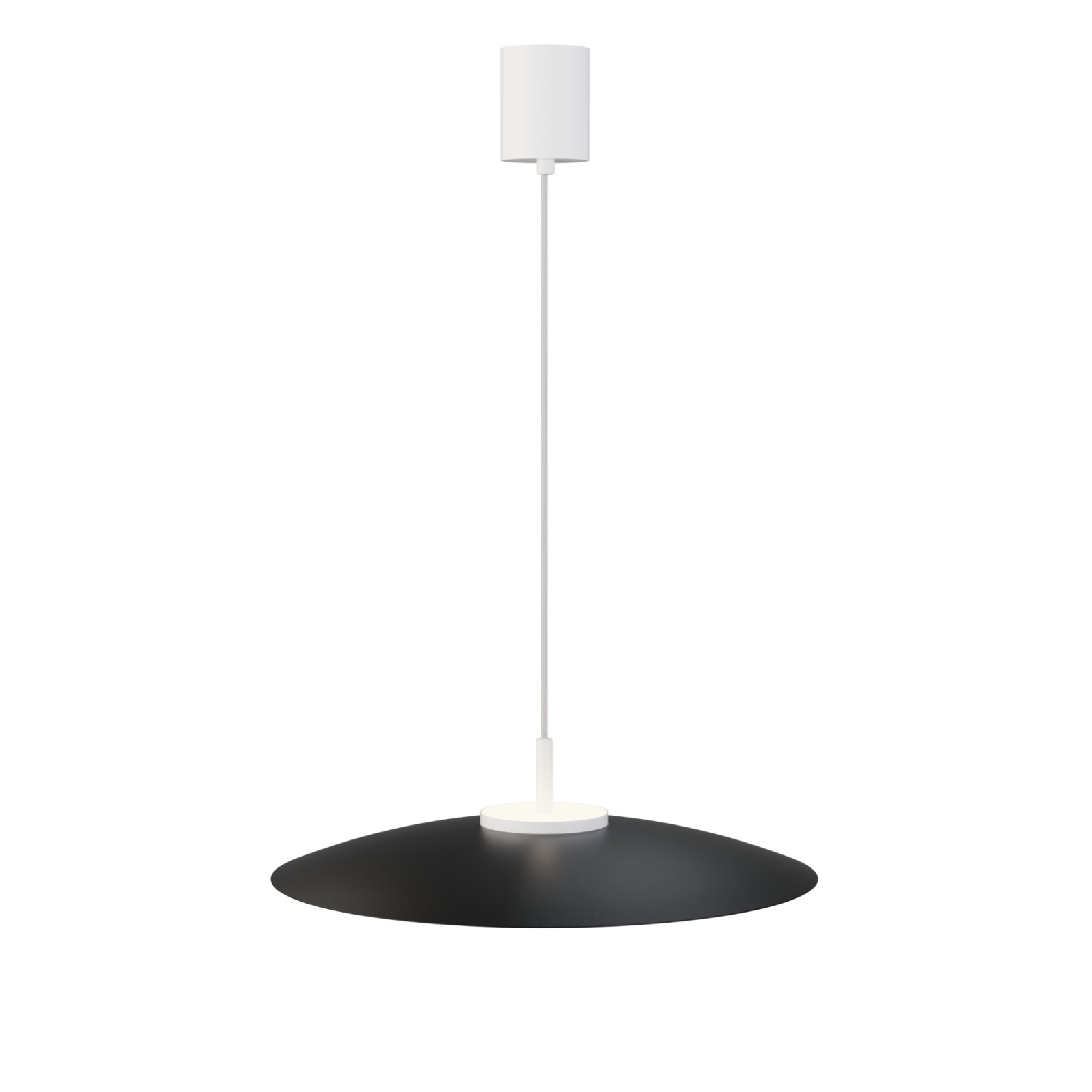 Sulion Lámpara De Techo VALENTINA.Metal Plano Negro Y Módulo Blanco.LED 18W