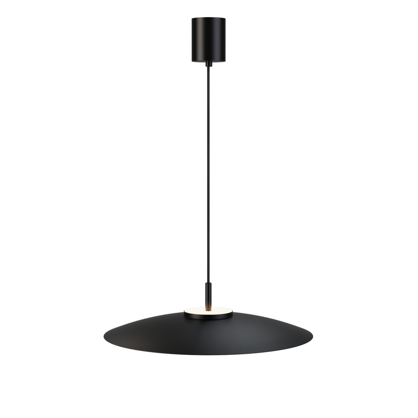 Sulion Lámpara De Techo VALENTINA.Metal Plano Negro Y Módulo Negro. LED 18W