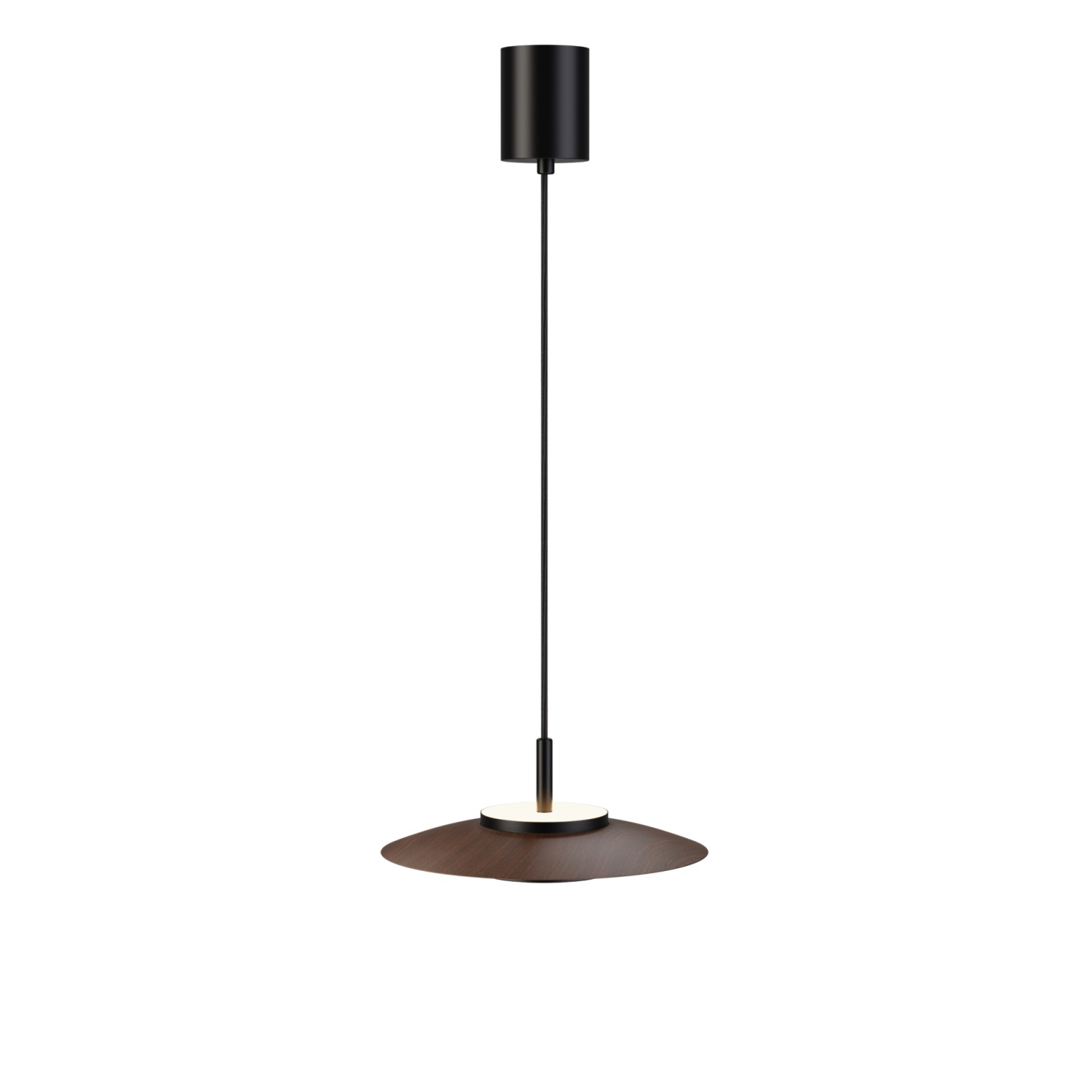 Sulion Lámpara De Techo VALENTINA.Metal Plano S Madera Y Módulo Negro.LED 18W