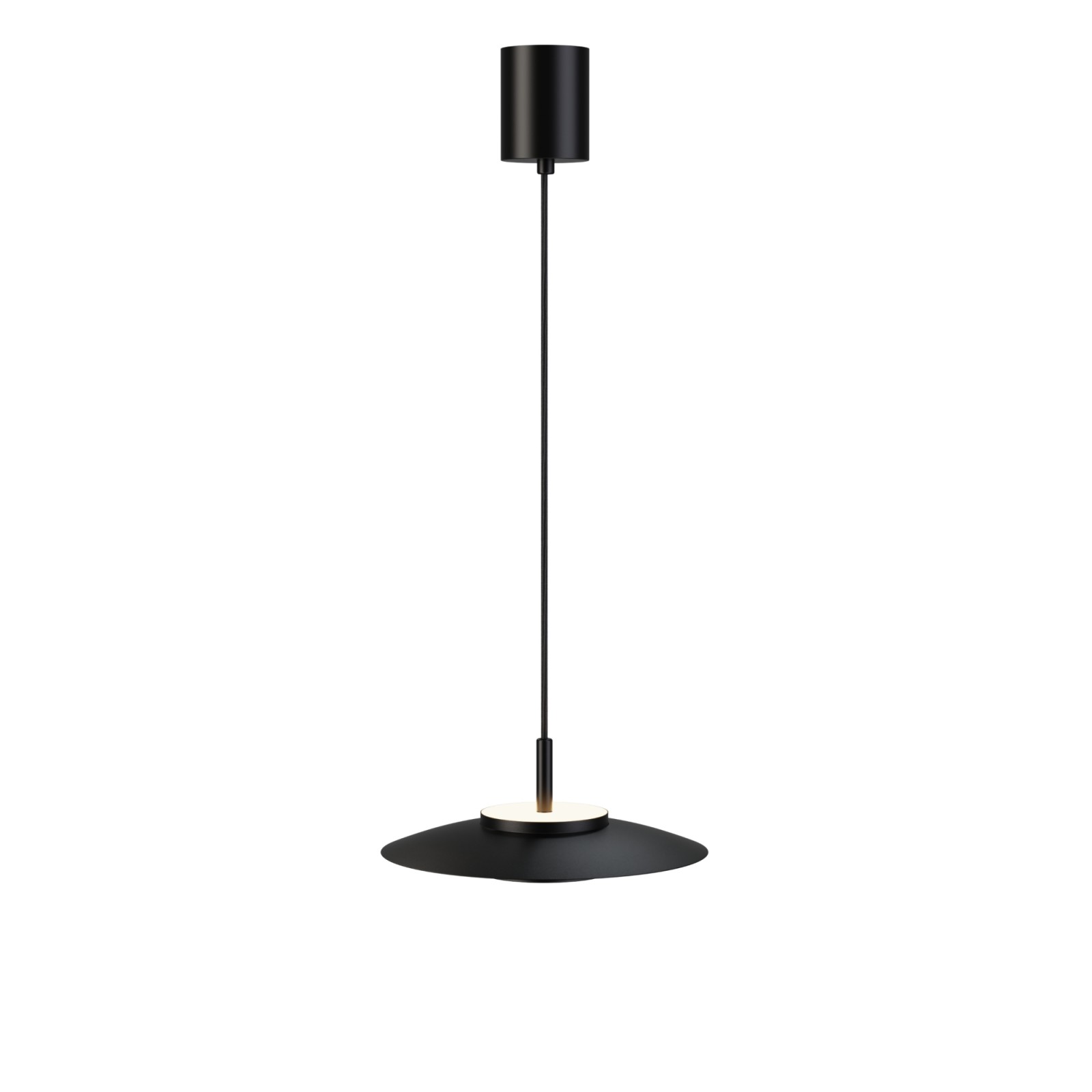 Sulion Lámpara De Techo VALENTINA.Metal Plano S Negro Y Módulo Negro. LED 18W