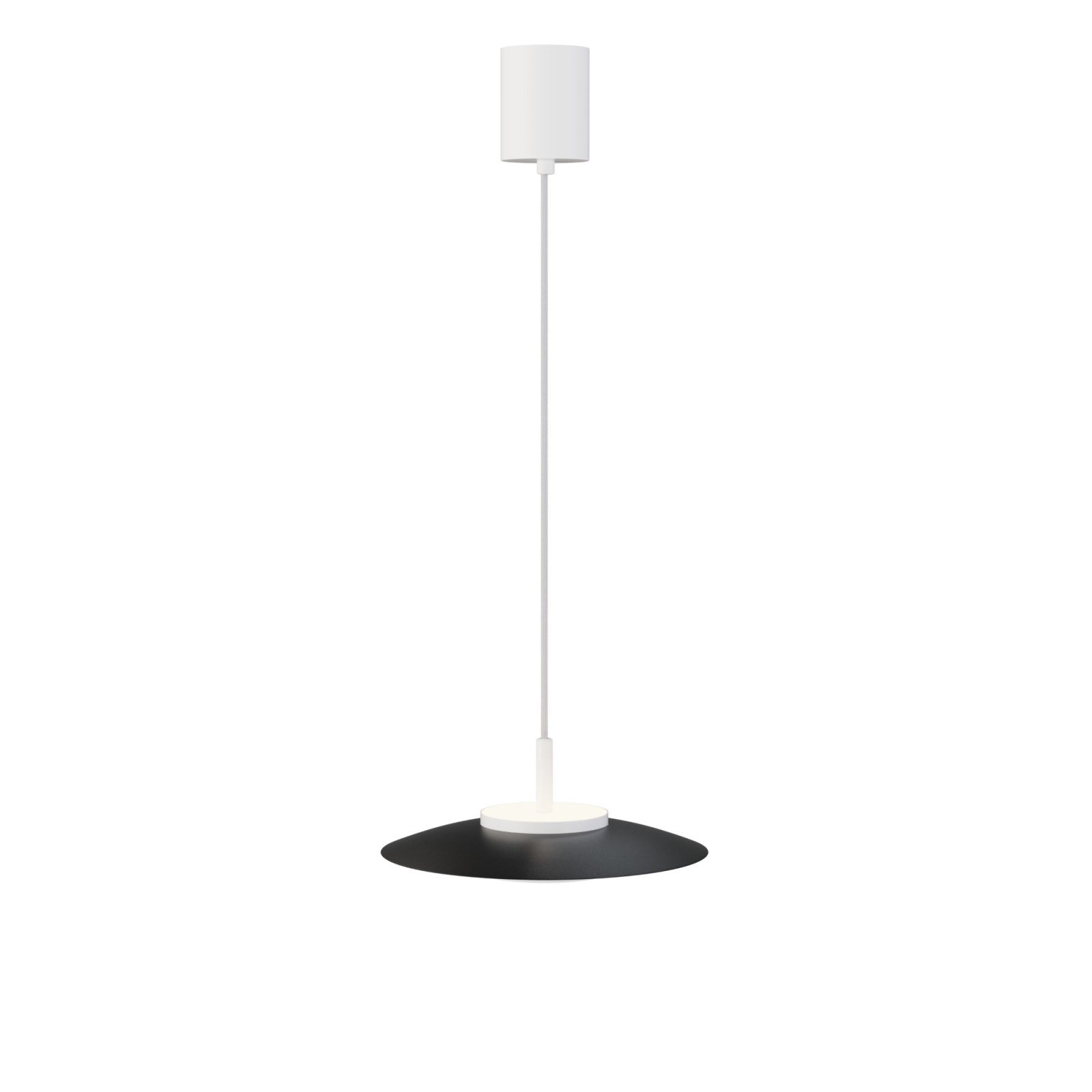 Sulion Lámpara De Techo VALENTINA.Metal Plano S Negro Y Módulo Blanco.LED 18W